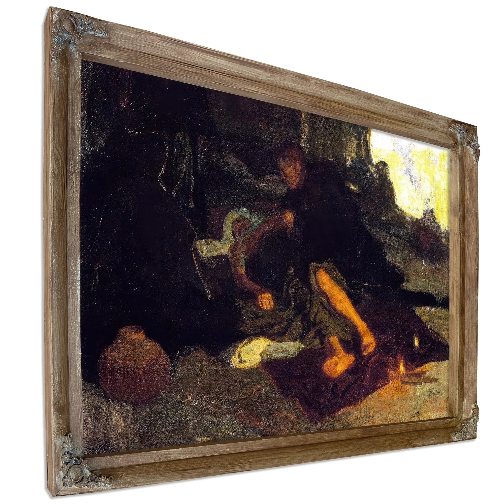 Job And His Three Friends By Henry Ossawa Tanner Fine Art Print