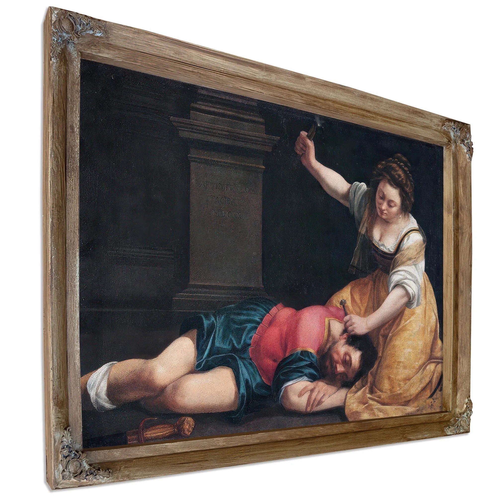 Jael And Sisera 1620 By Artemisia Gentileschi Fine Art Print
