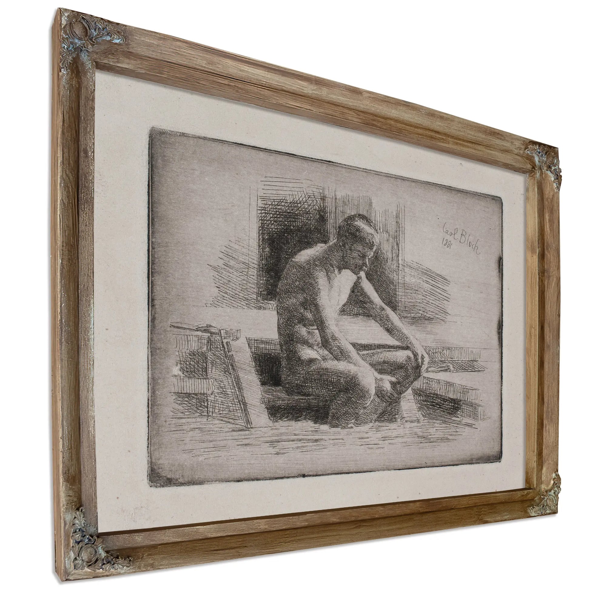 Lille Badende Mand by Carl Bloch
