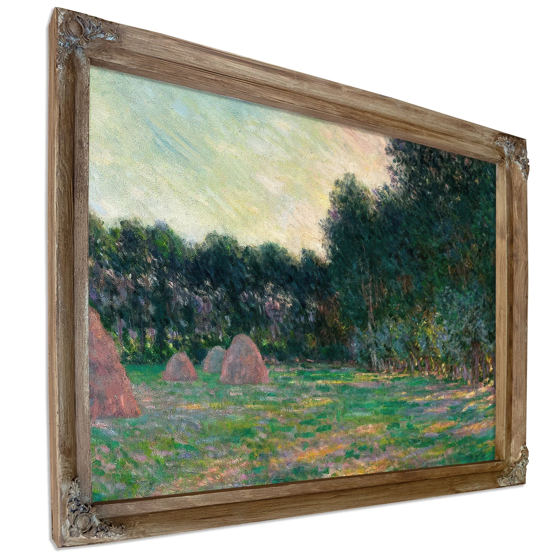 Meadow With Haystacks Near Giverny By Claude Monet Fine Art Print