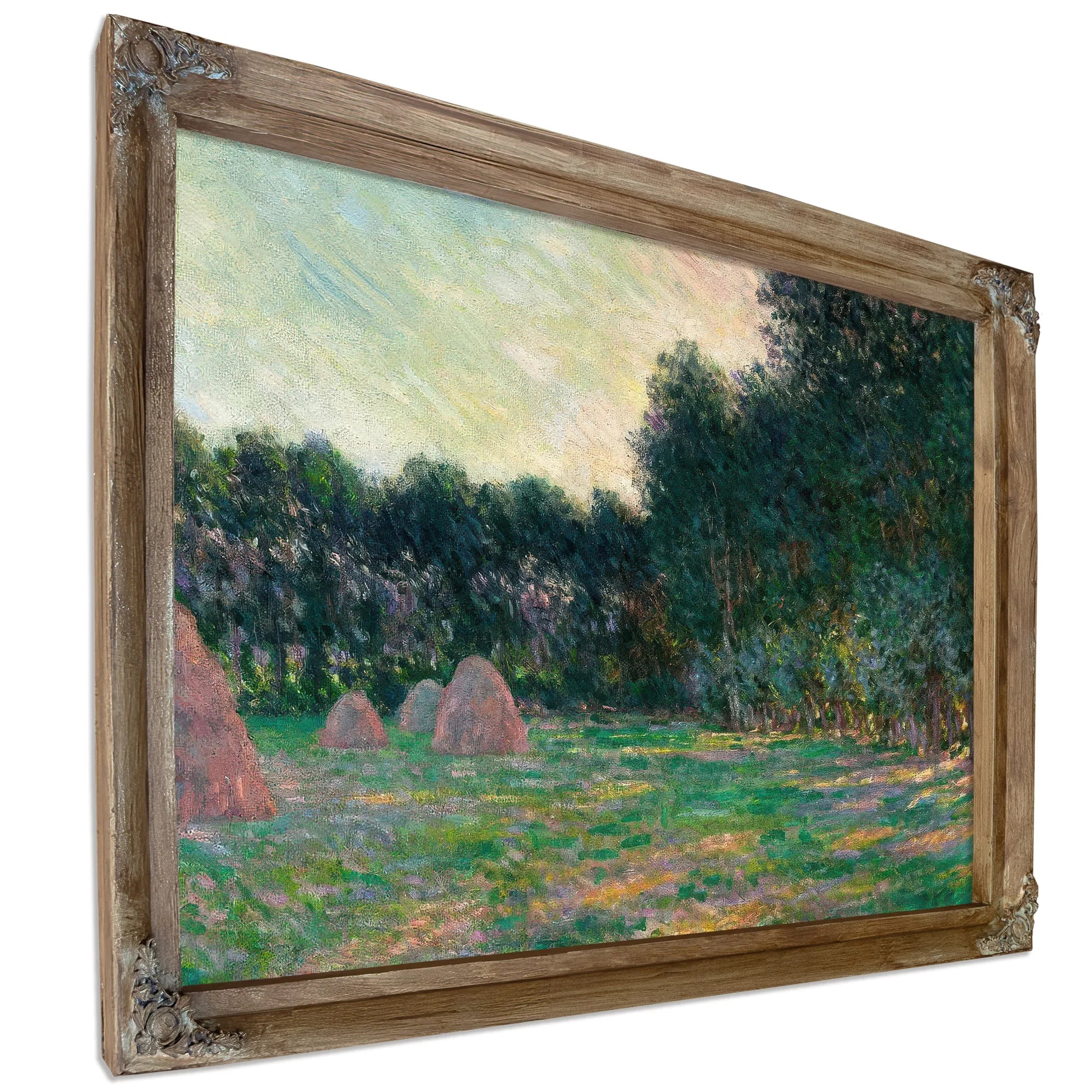 Meadow With Haystacks Near Giverny By Claude Monet Fine Art Print
