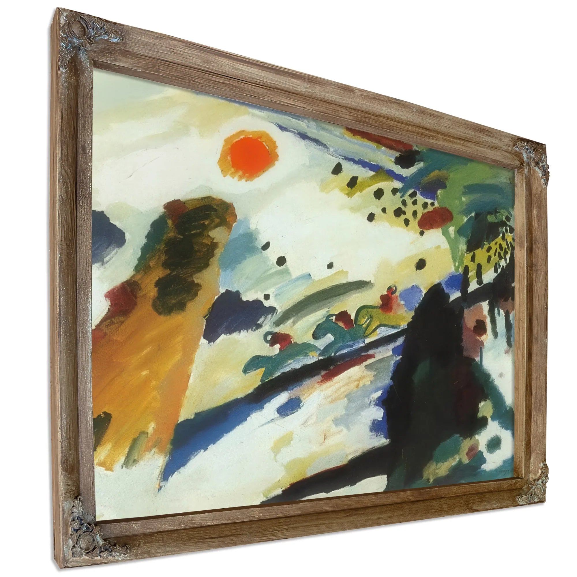 Romantic Landscape 1911 By Wassily Kandinsky Fine Art Print