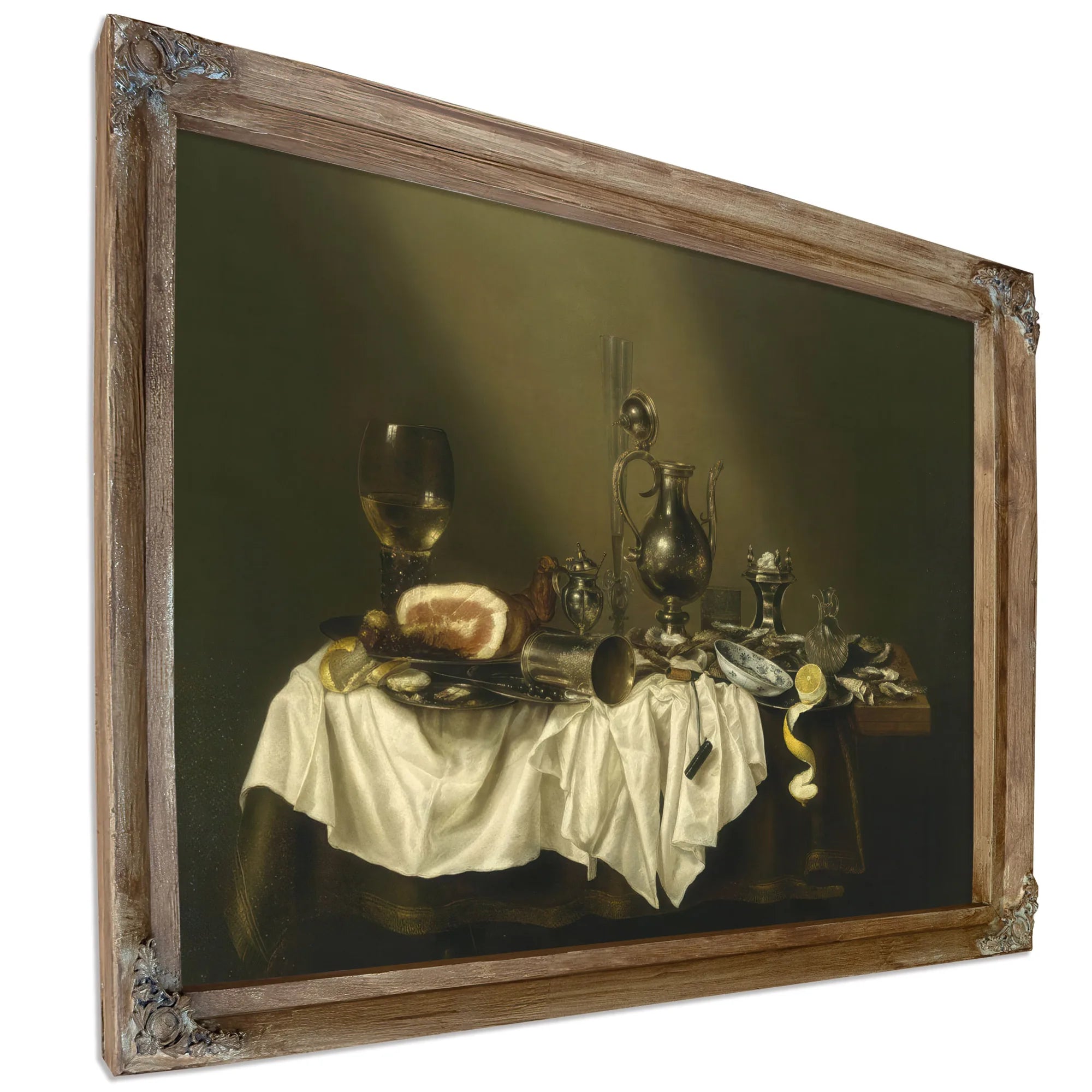 Banquet Piece With Ham By Willem Claesz Heda Fine Art Print