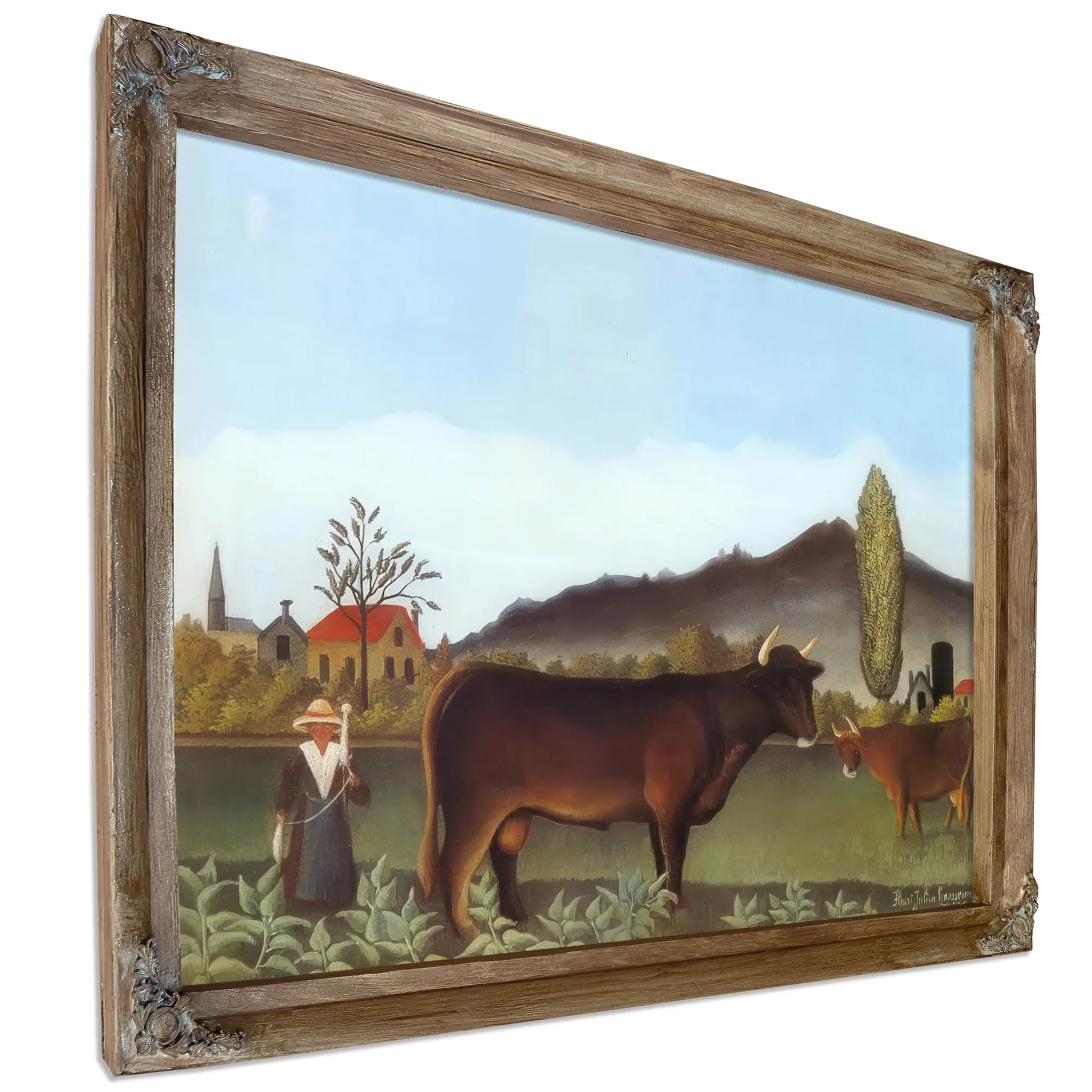 Landscape With Cattle 1895 1900 By Henri Rousseau Fine Art Print