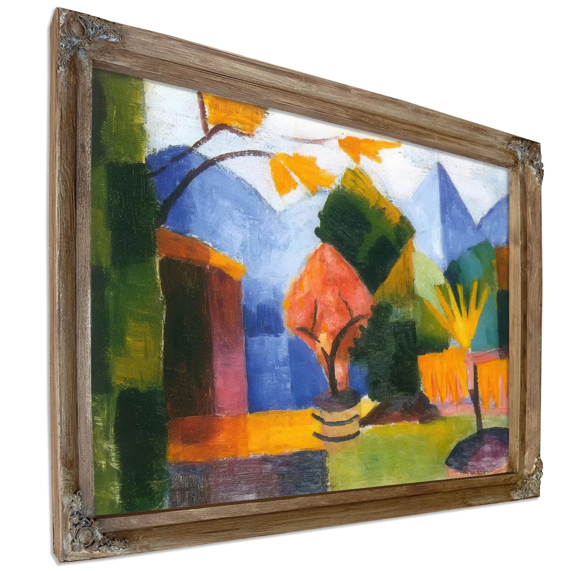 Garden At Lake Thun By August Macke Fine Art Print