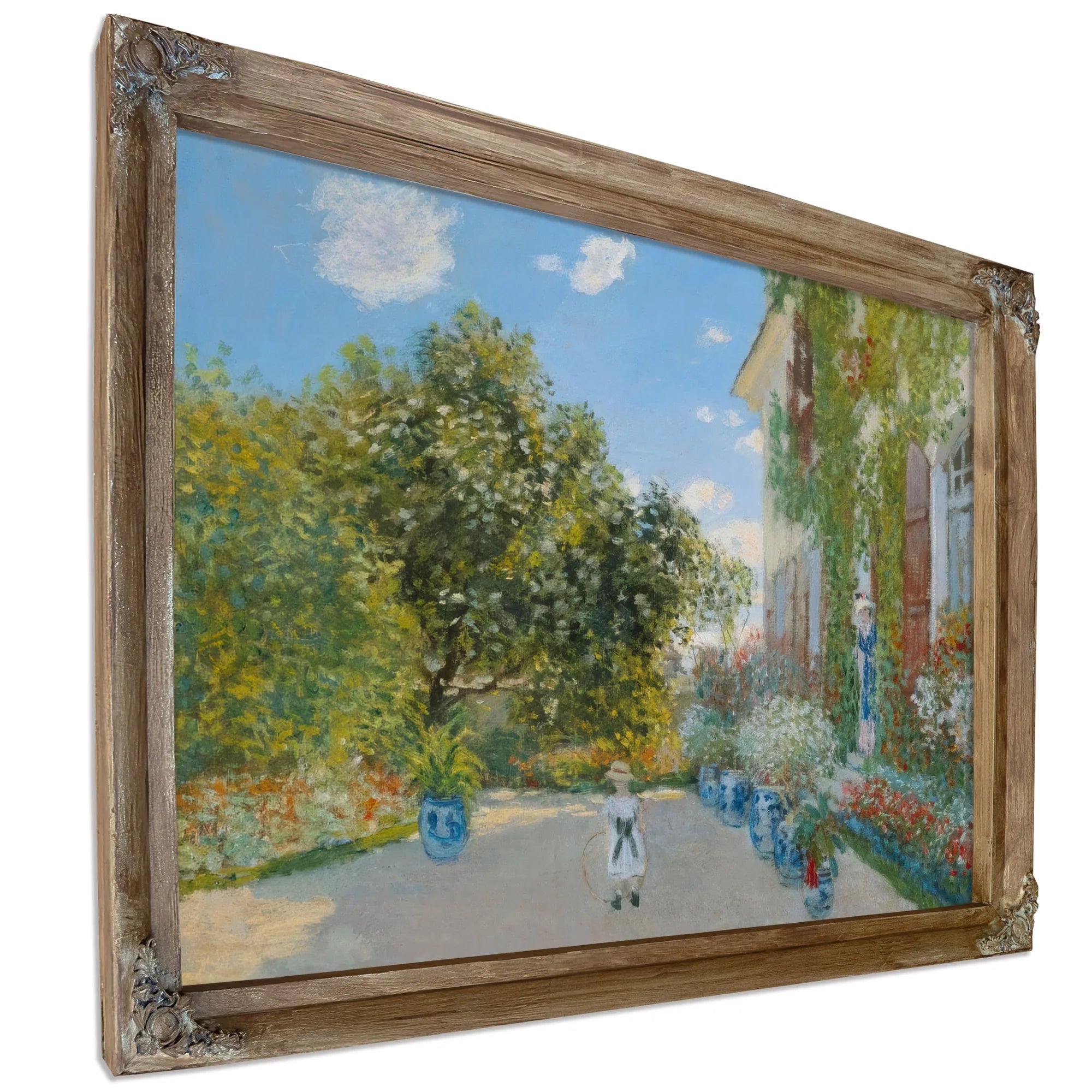 The Artist's House At Argenteuil By Claude Monet Fine Art Print
