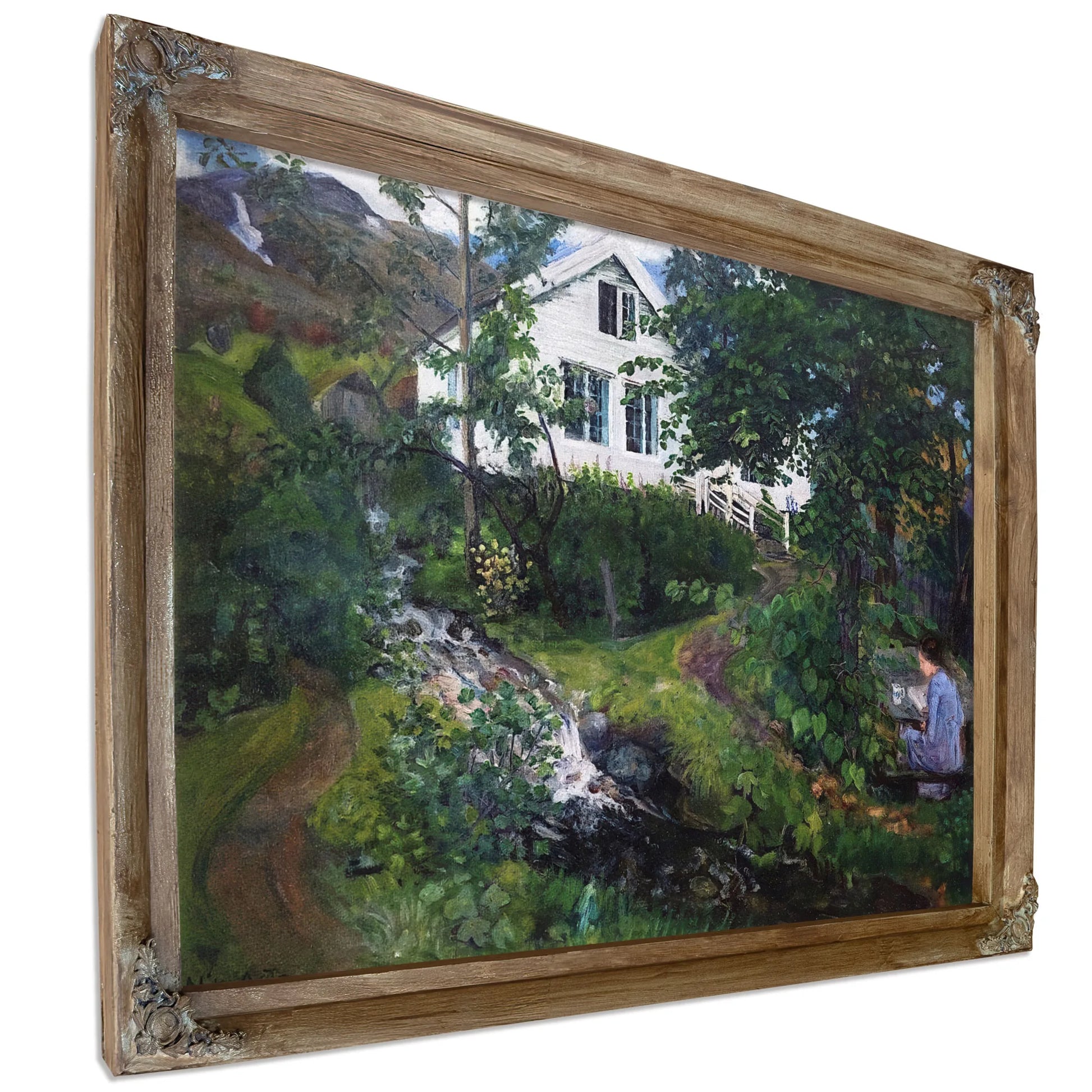 View Of The Parsonage By Nicolai Astrup Fine Art Print