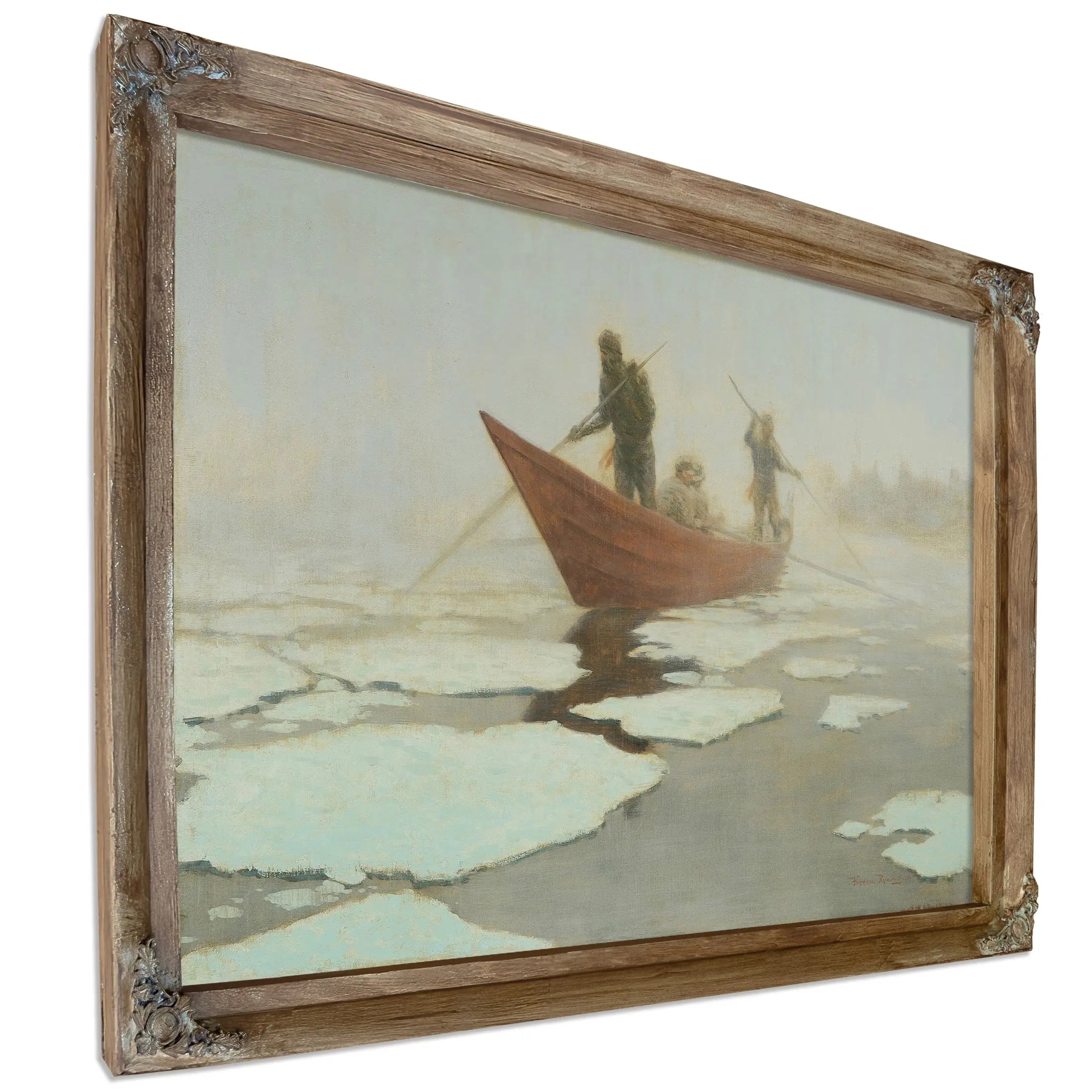 River Drivers In The Spring Break Up by Frederic Remington