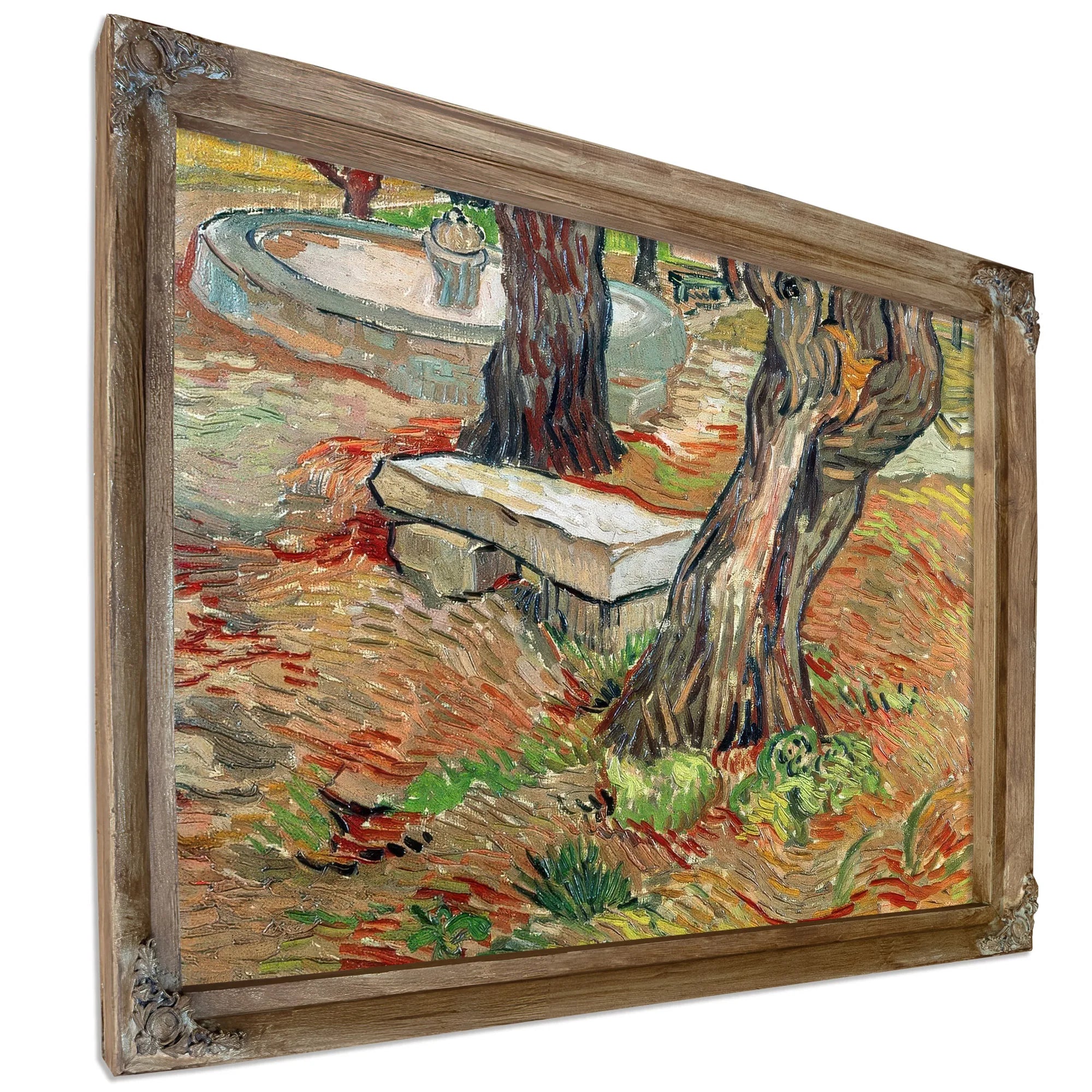 The Bench At Saint Remy By Vincent Van Gogh Fine Art Print