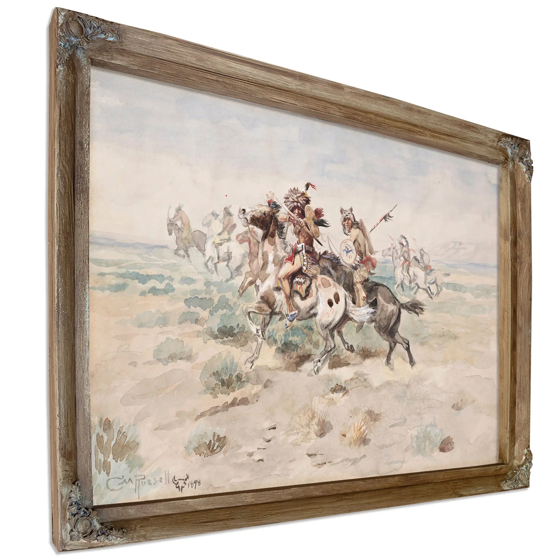 Indian Fight by Charles Marion Russell