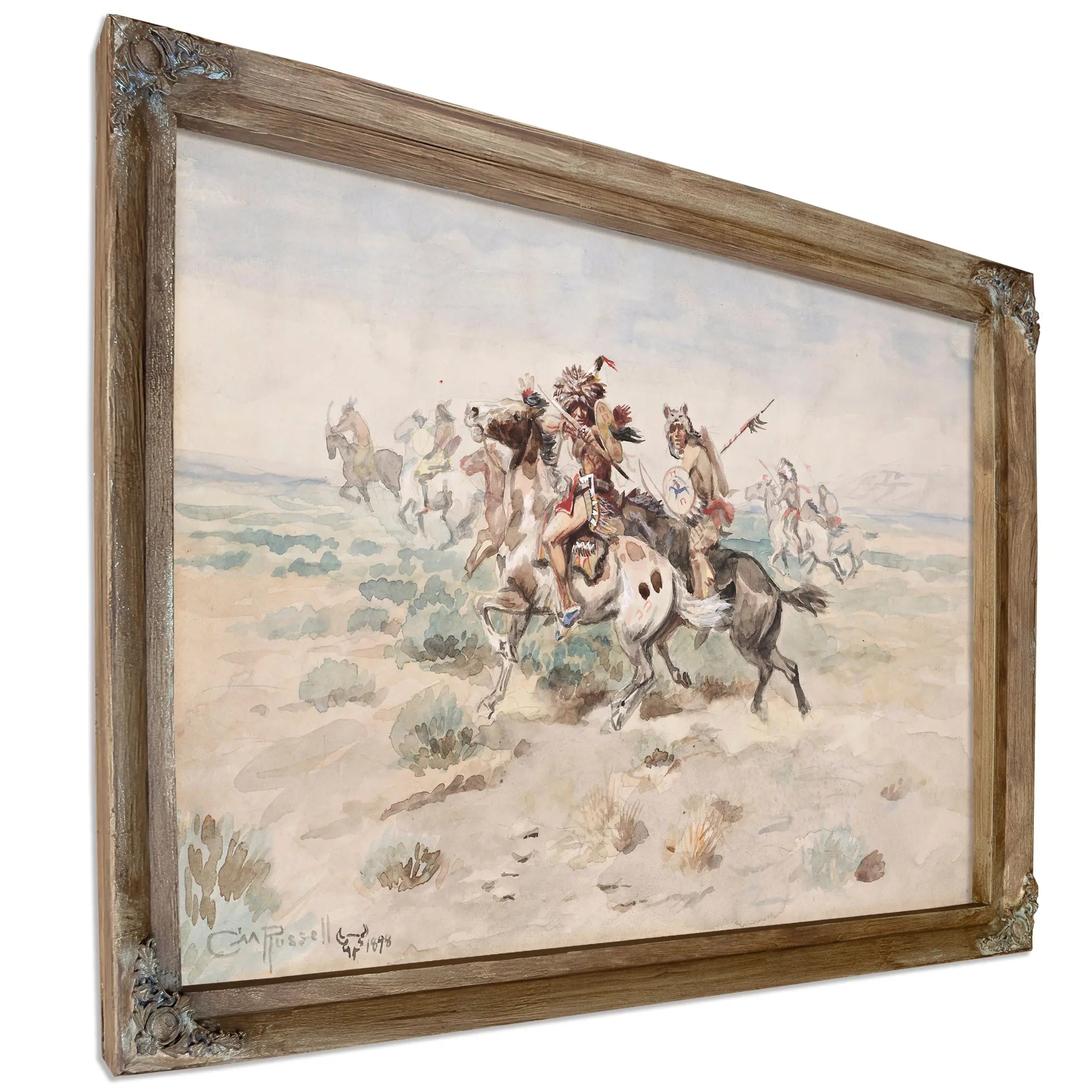 Indian Fight by Charles Marion Russell