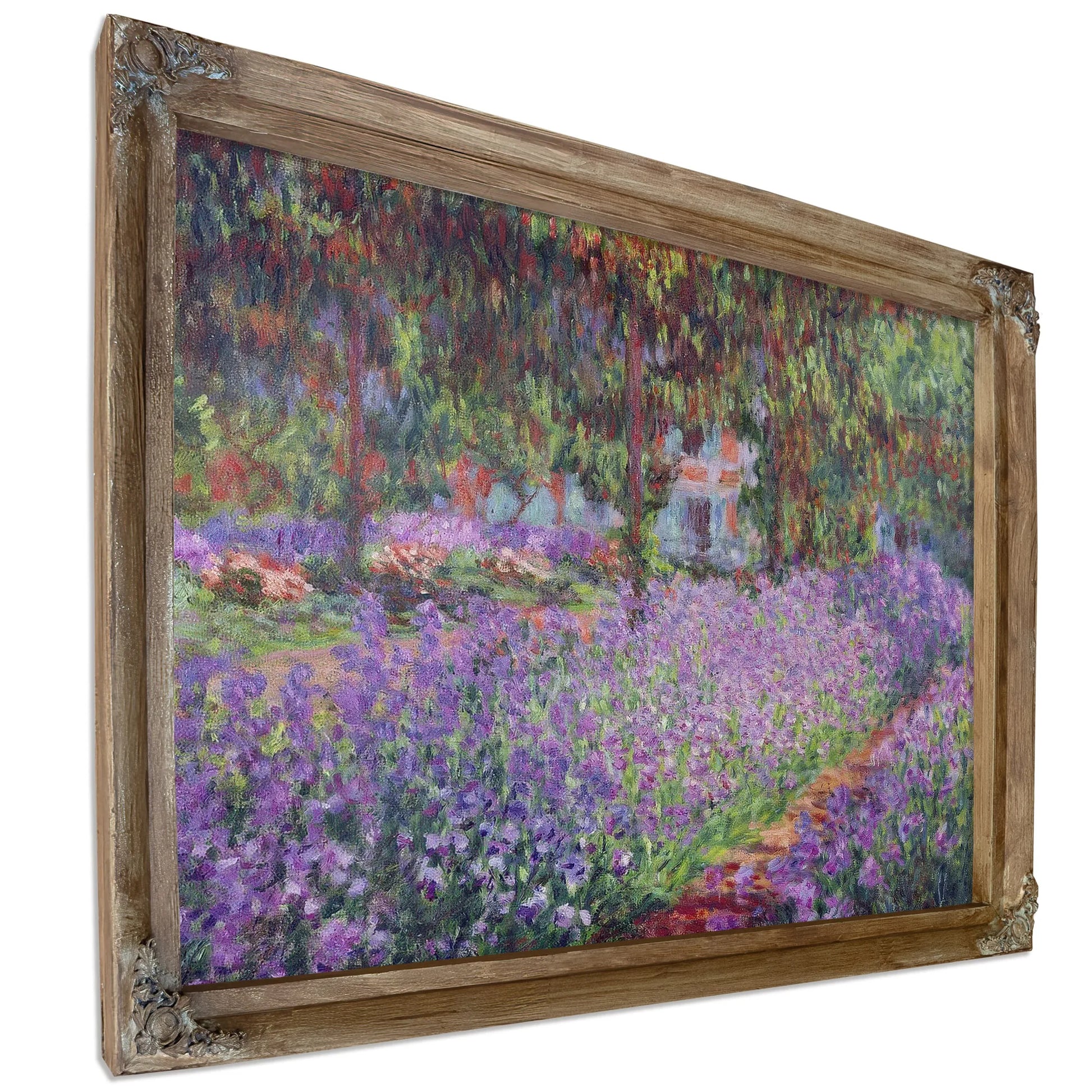 The Artist's Garden At Giverny By Claude Monet Fine Art Print
