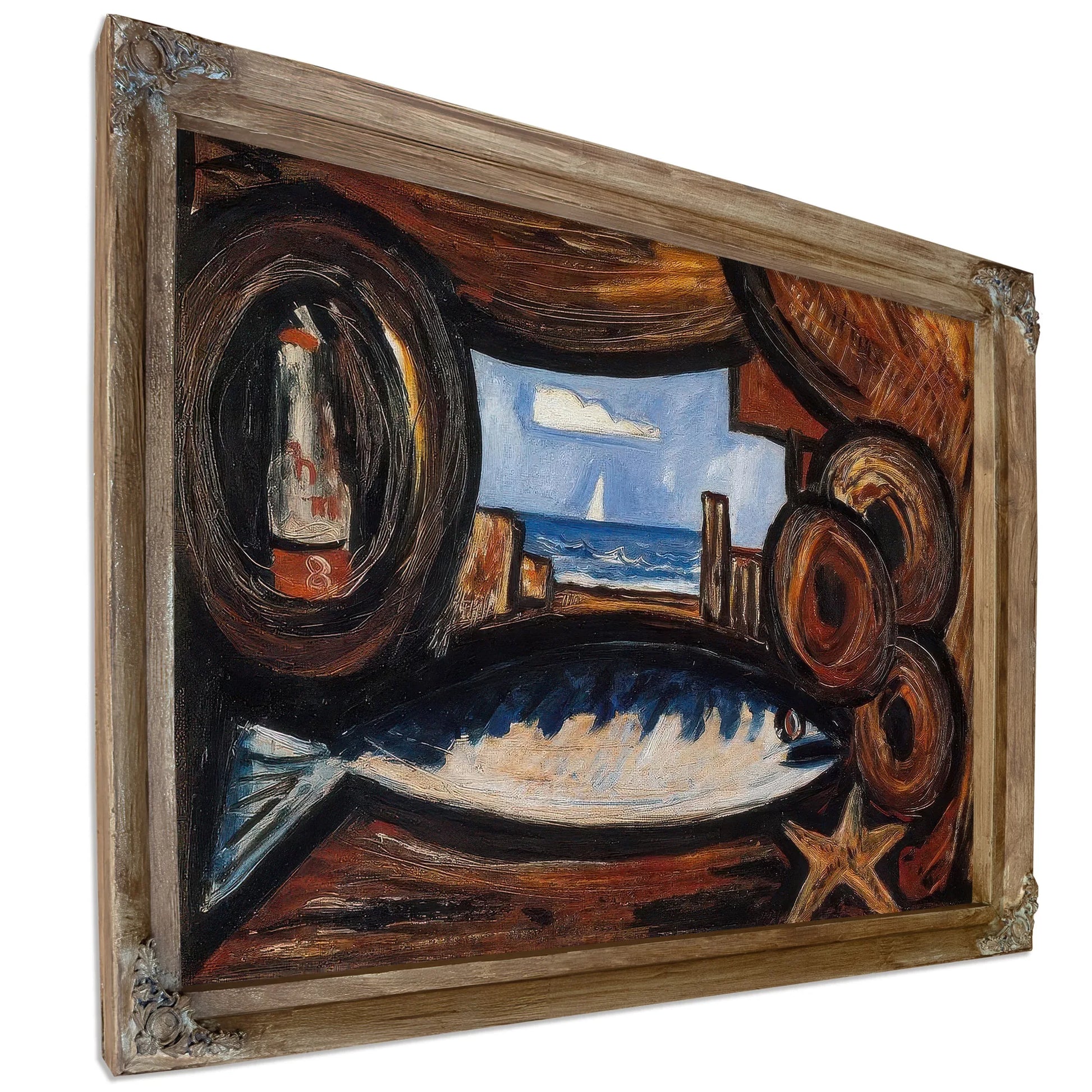 Sea View New England By Marsden Hartley Fine Art Print