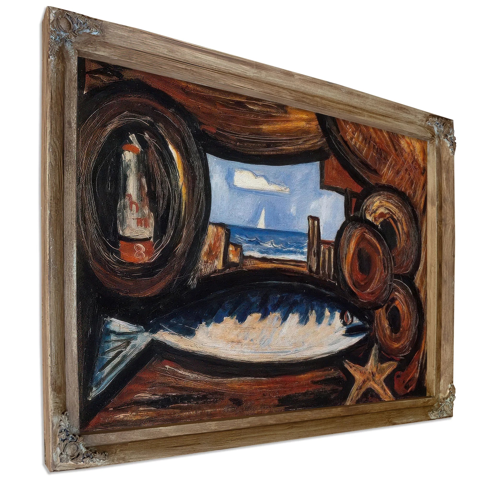 Sea View New England By Marsden Hartley Fine Art Print