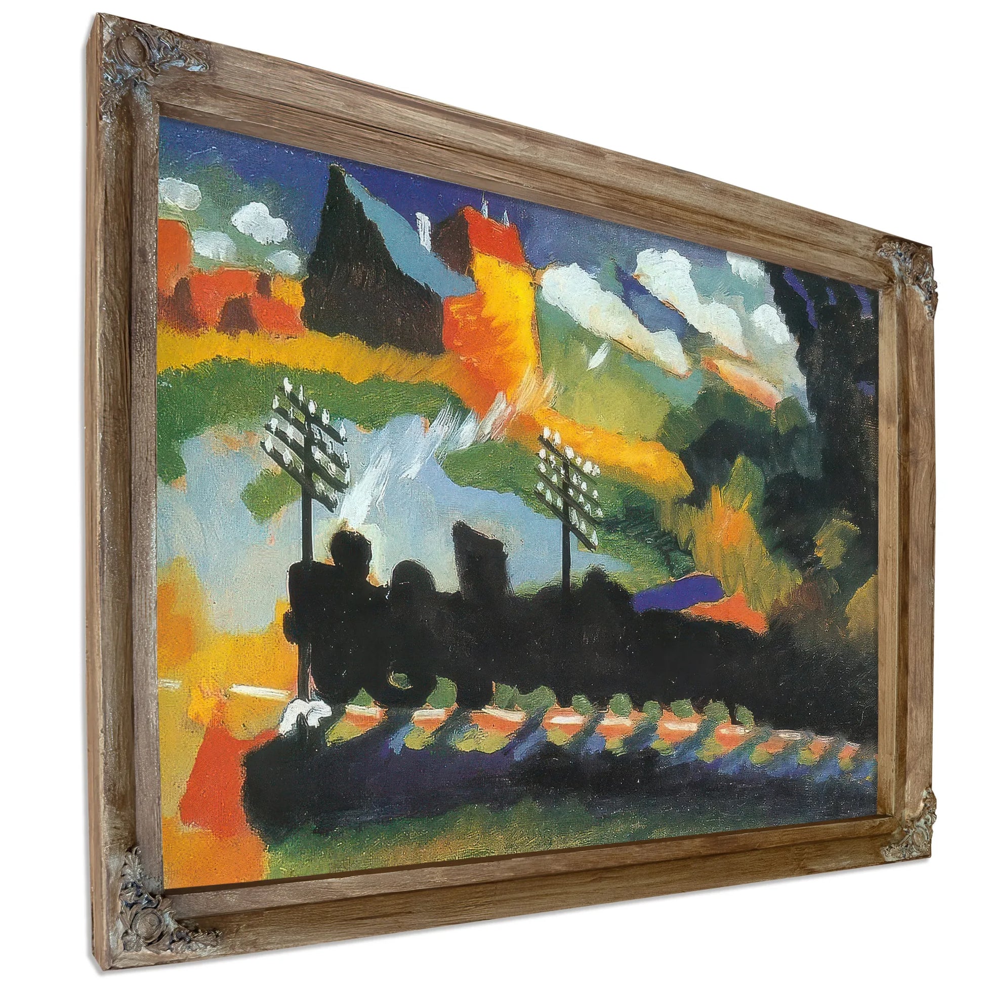Murnau View With Railway By Wassily Kandinsky Fine Art Print