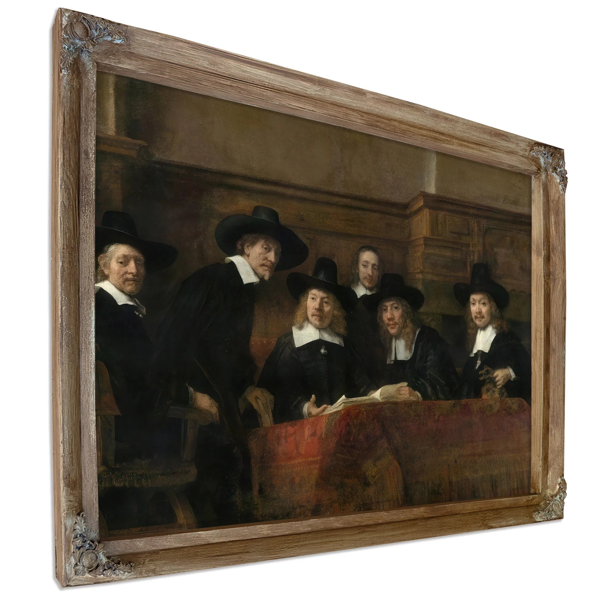 The Syndics The Sampling Officials (Wardens) Of The Amsterdam Drapers By Rembrandt Fine Art Print