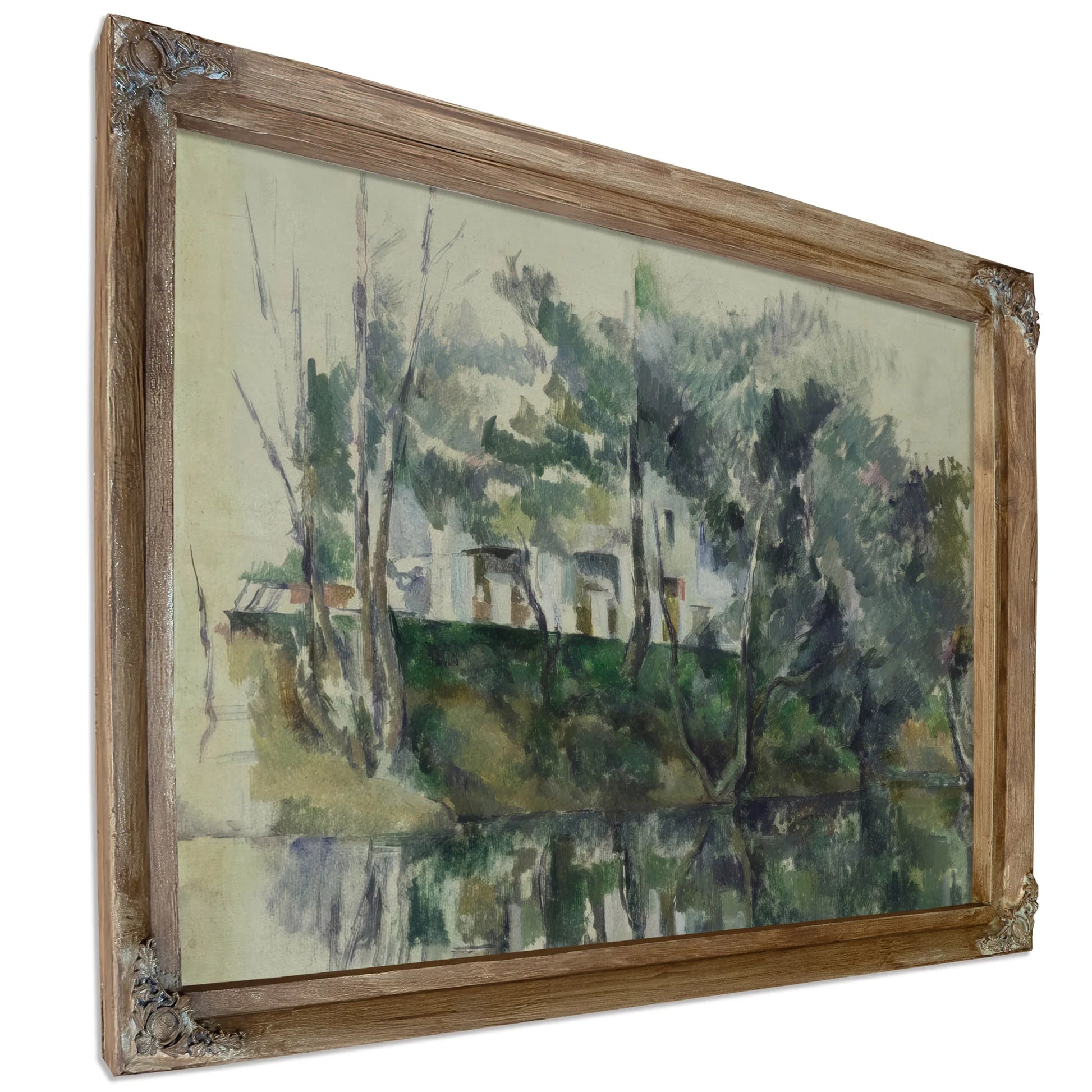 House On River By Paul Cezanne Fine Art Print