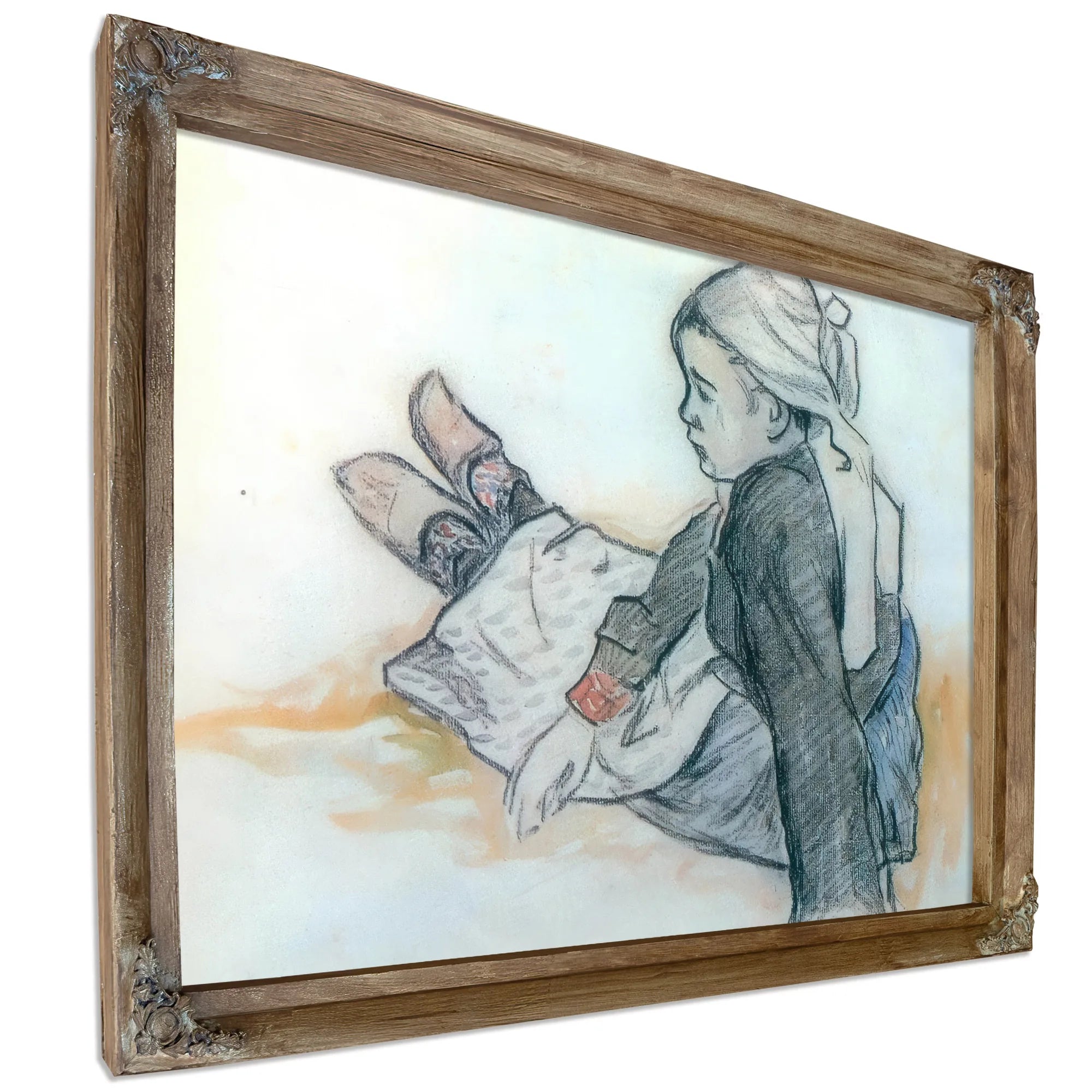 Young Breton Seated By Paul Gauguin Fine Art Print