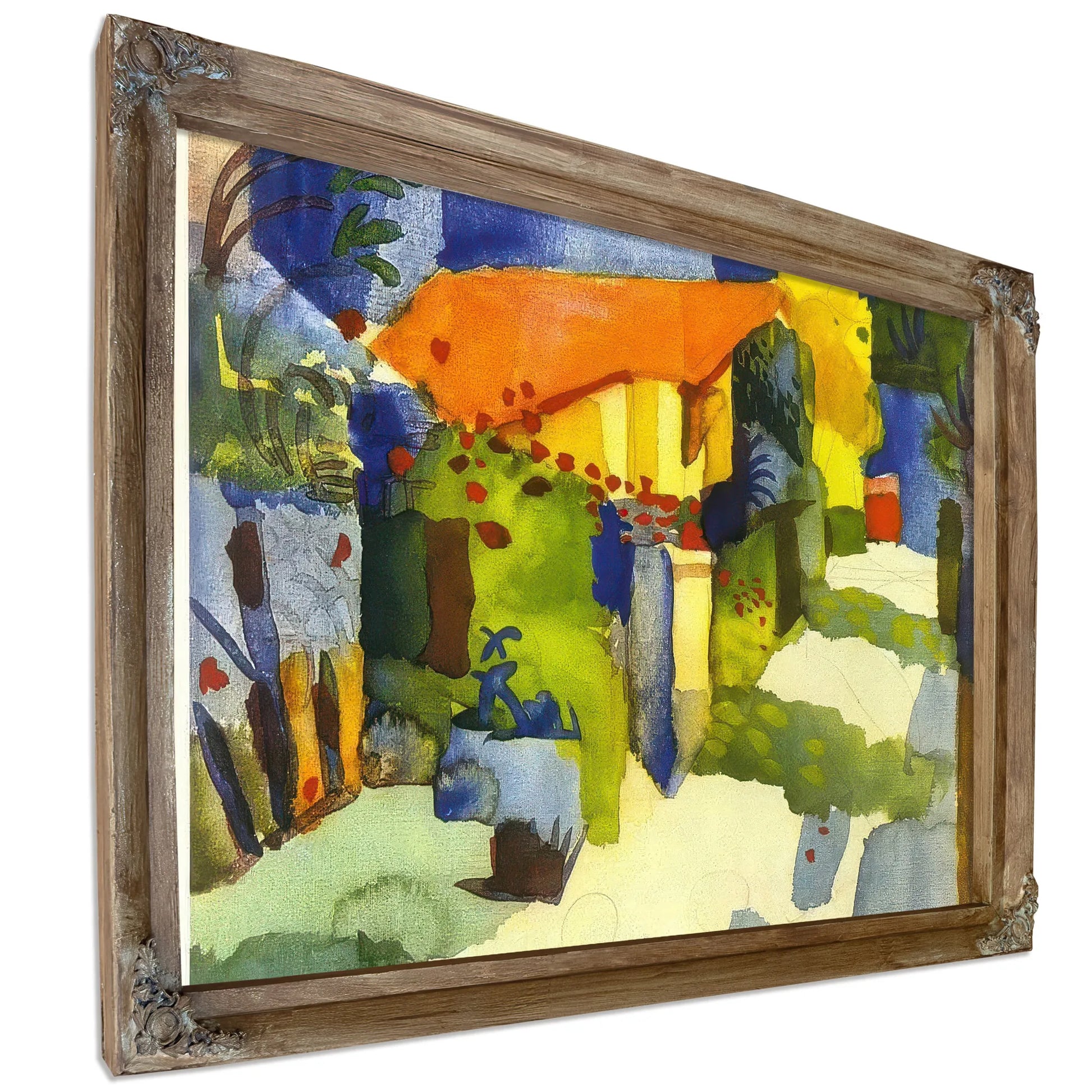 House In A Garden By August Macke Fine Art Print