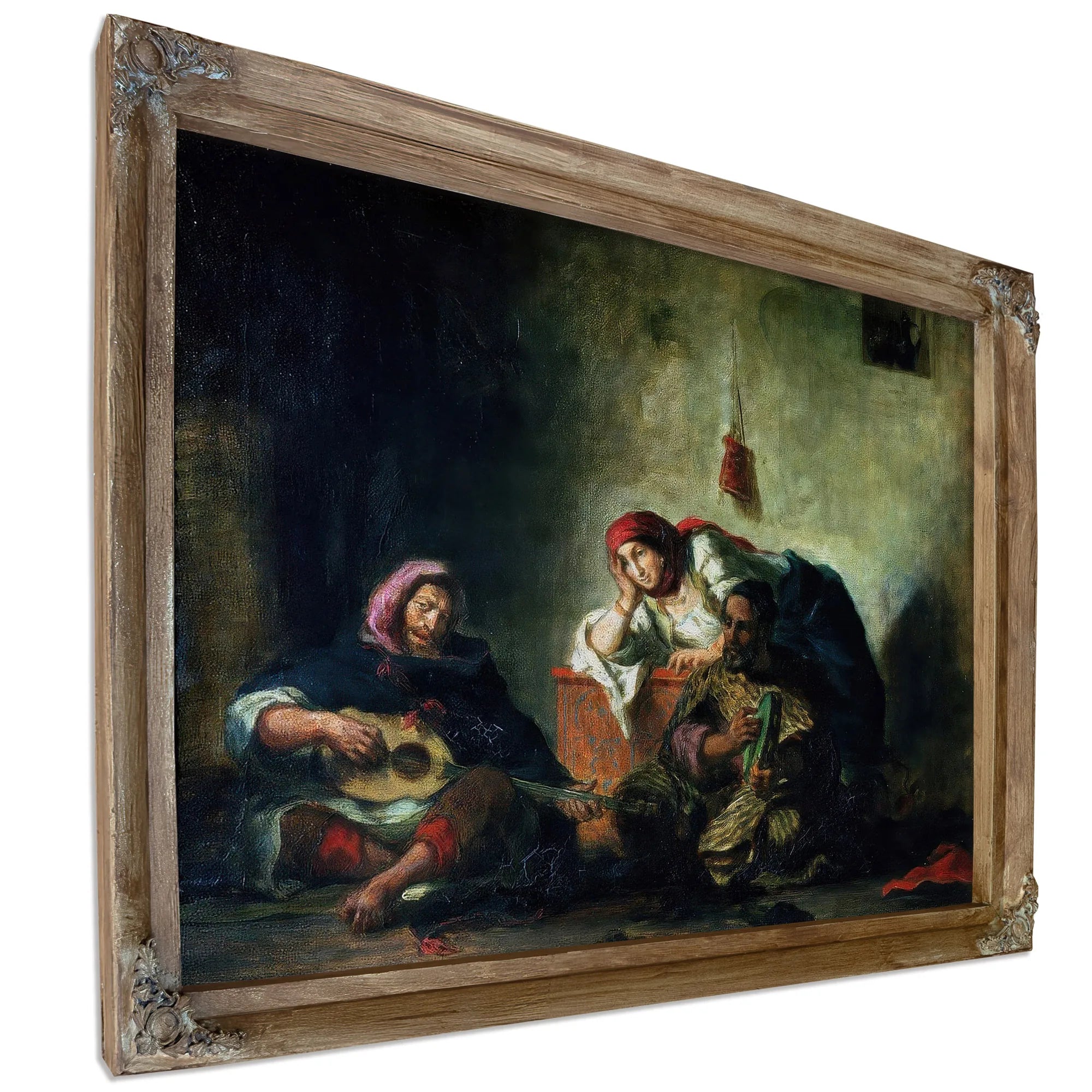 Jewish Musicians In Mogador By Ferdinand Victor Eugene Delacroix Fine Art Print