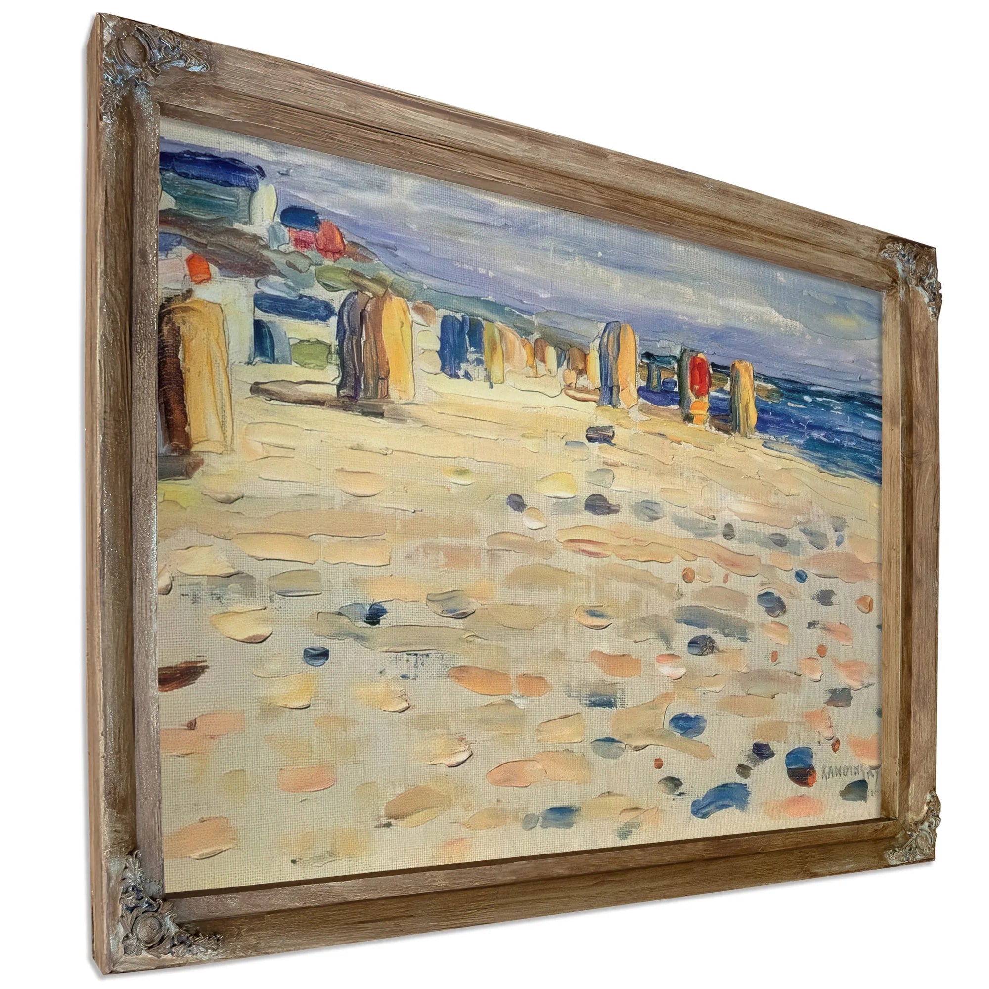 Beach Baskets In Holland 1904 By Wassily Kandinsky Fine Art Print