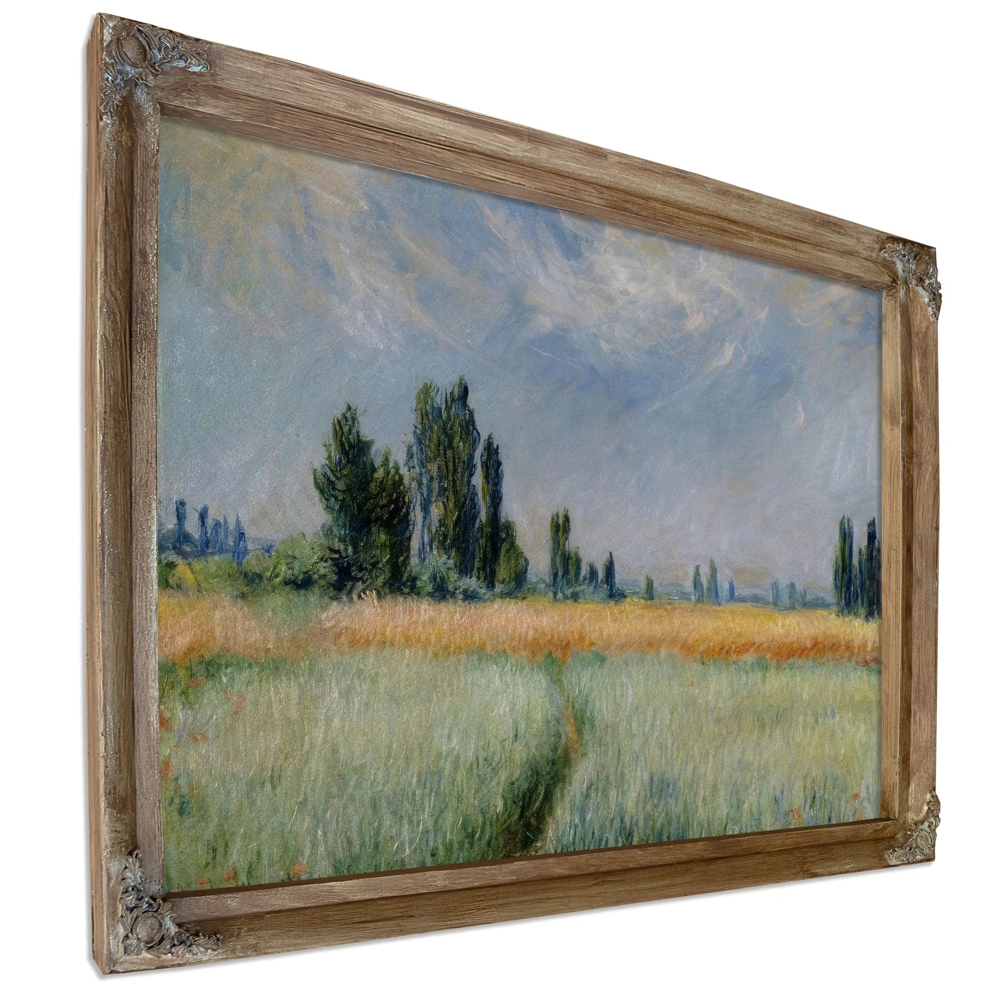Wheat Field By Claude Monet Fine Art Print
