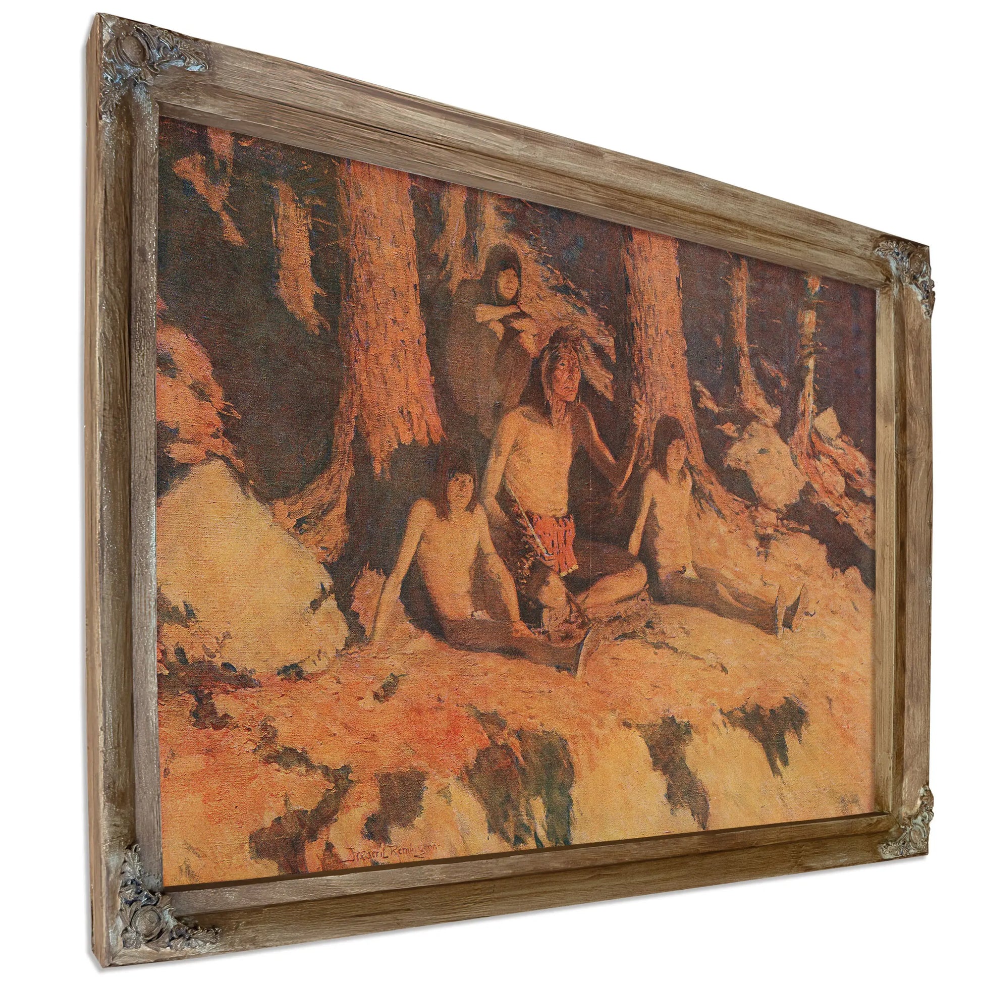 The Story Of Where The Sun Goes by Frederic Remington