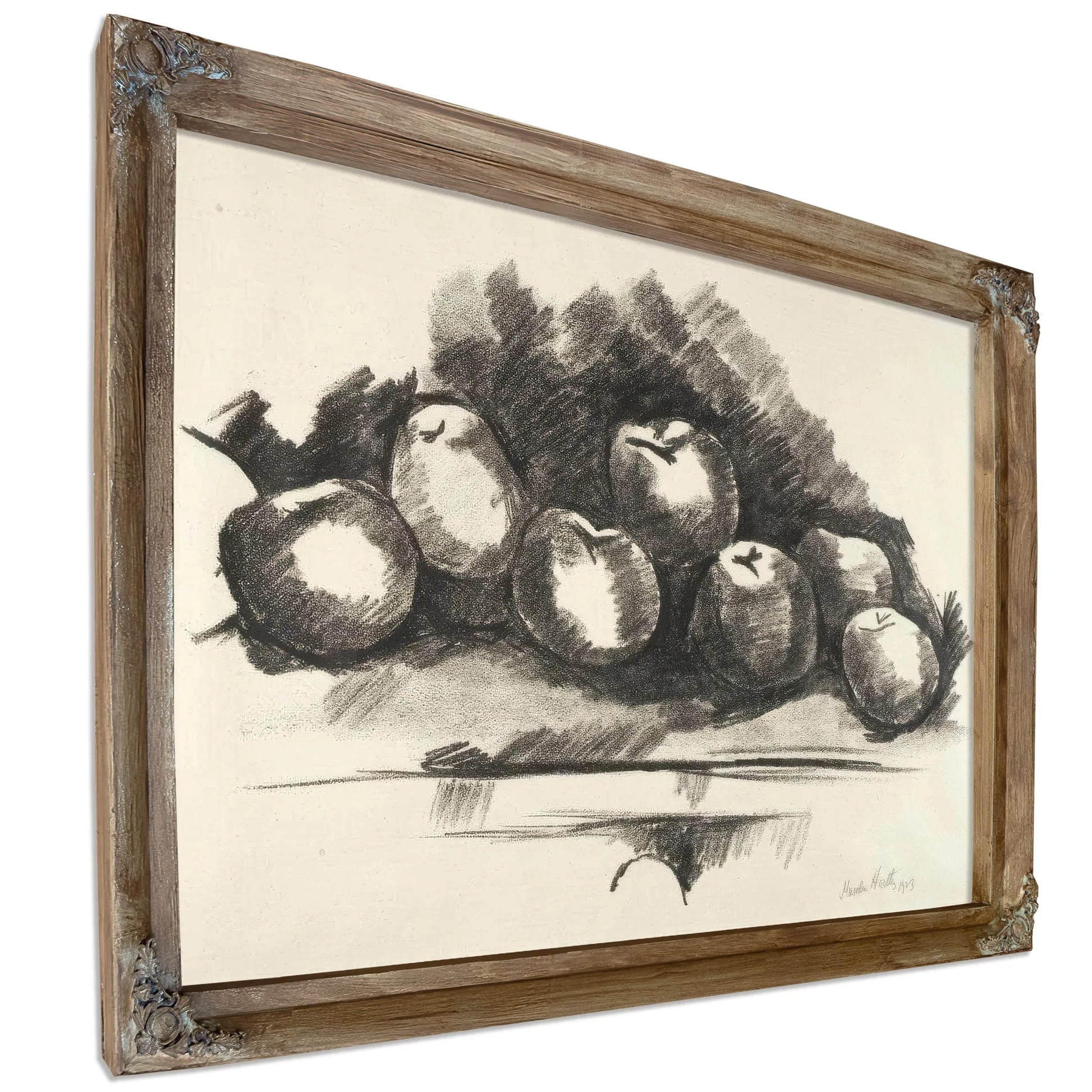 Apples On Table By Marsden Hartley Fine Art Print