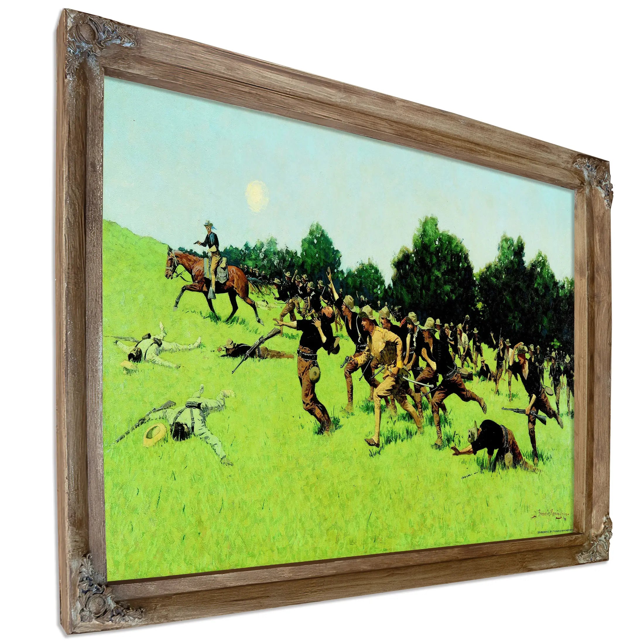 The Charge Of The Rough Riders by Frederic Remington
