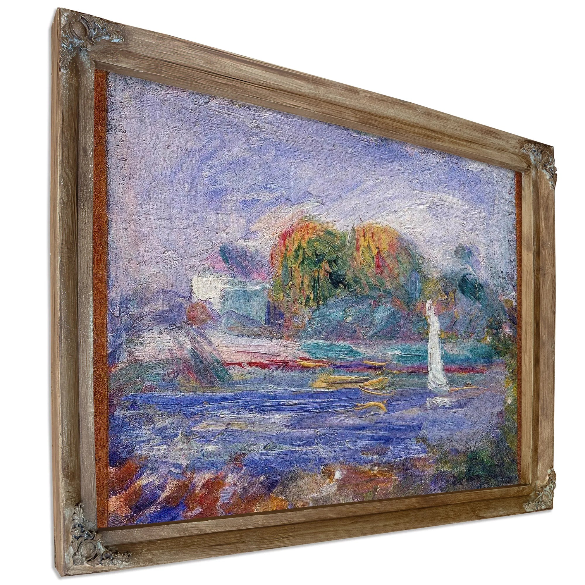The Blue River By Pierre August Renoir Fine Art Print