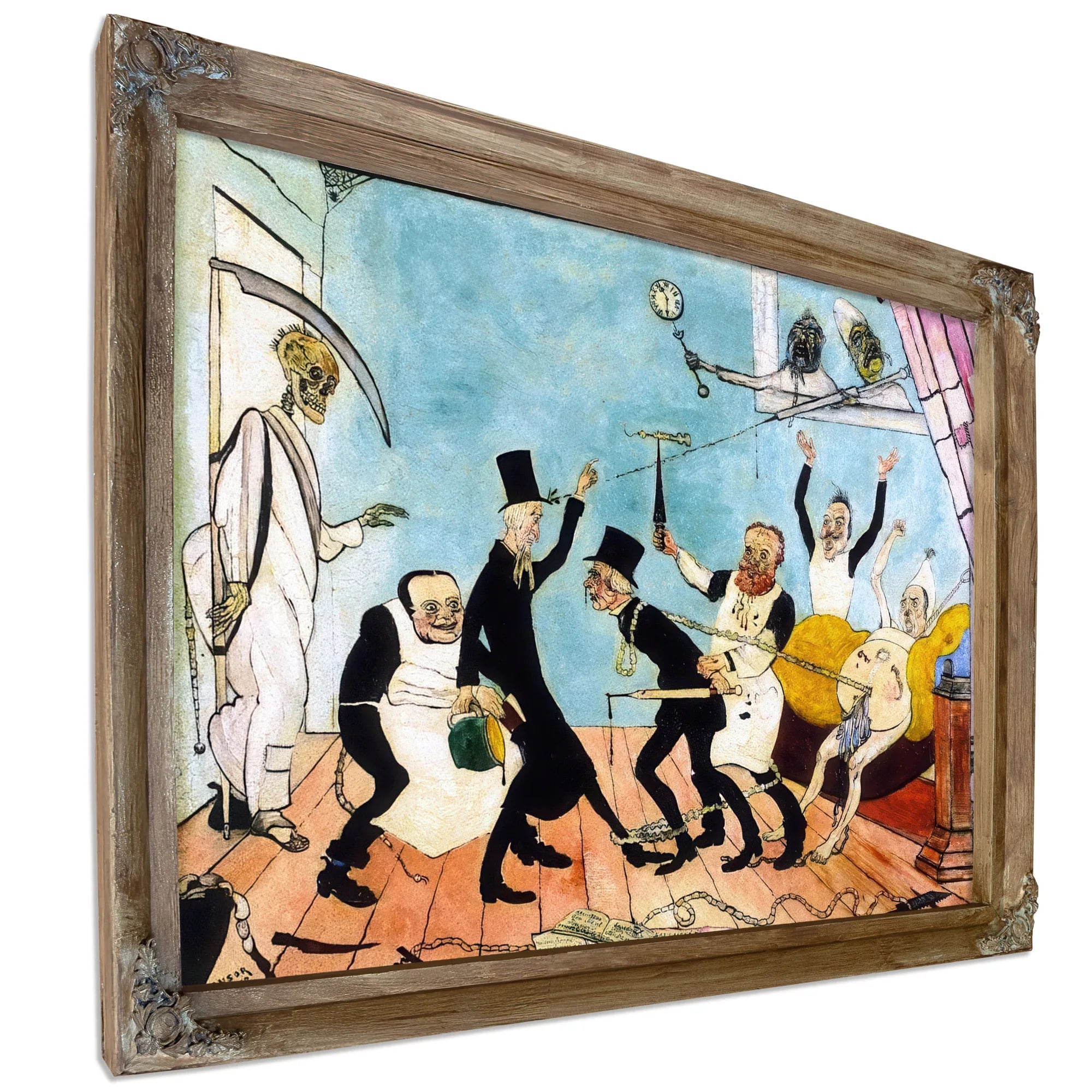 The Bad Doctors By James Ensor Fine Art Print
