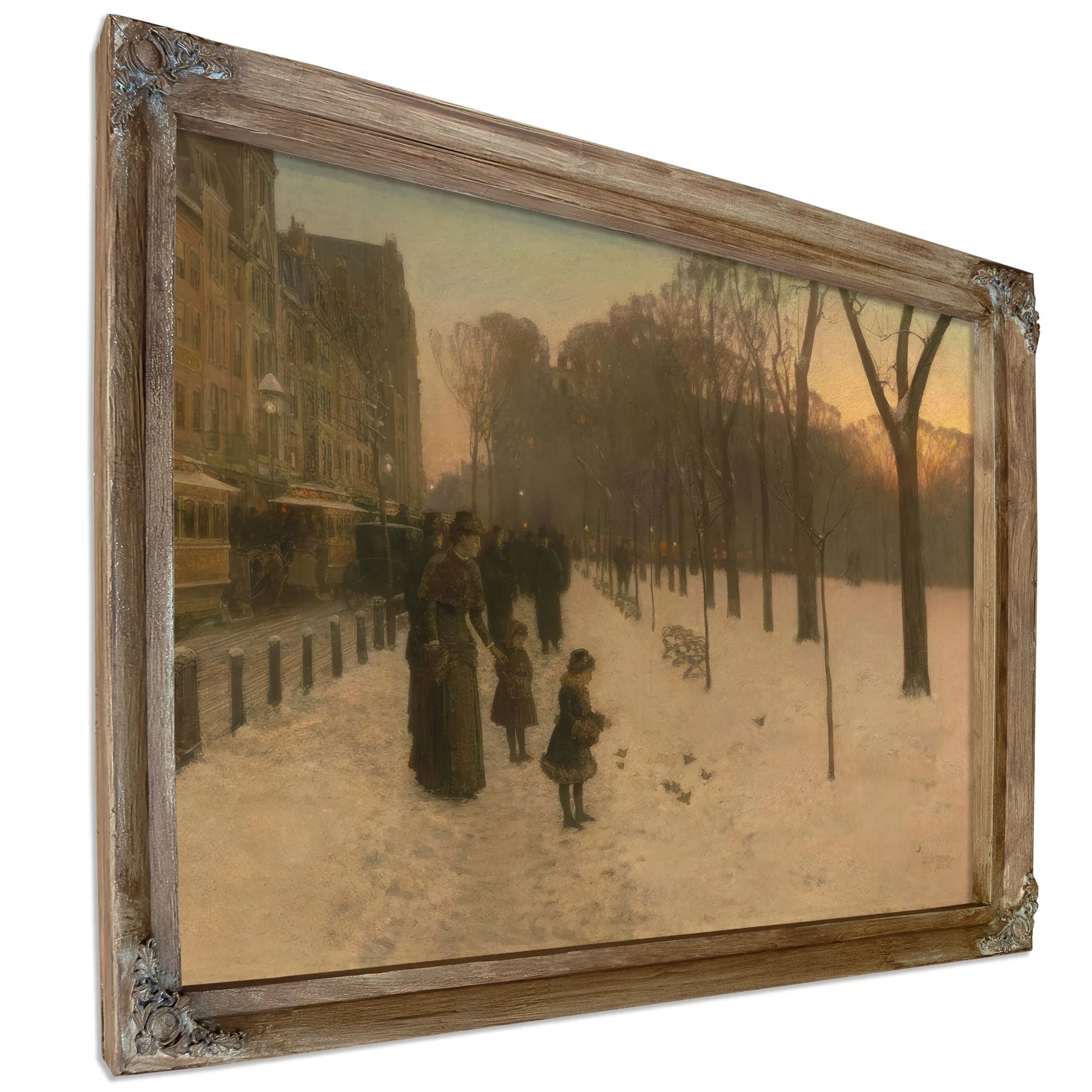 Boston Common At Twilight By Childe Hassam Fine Art Print