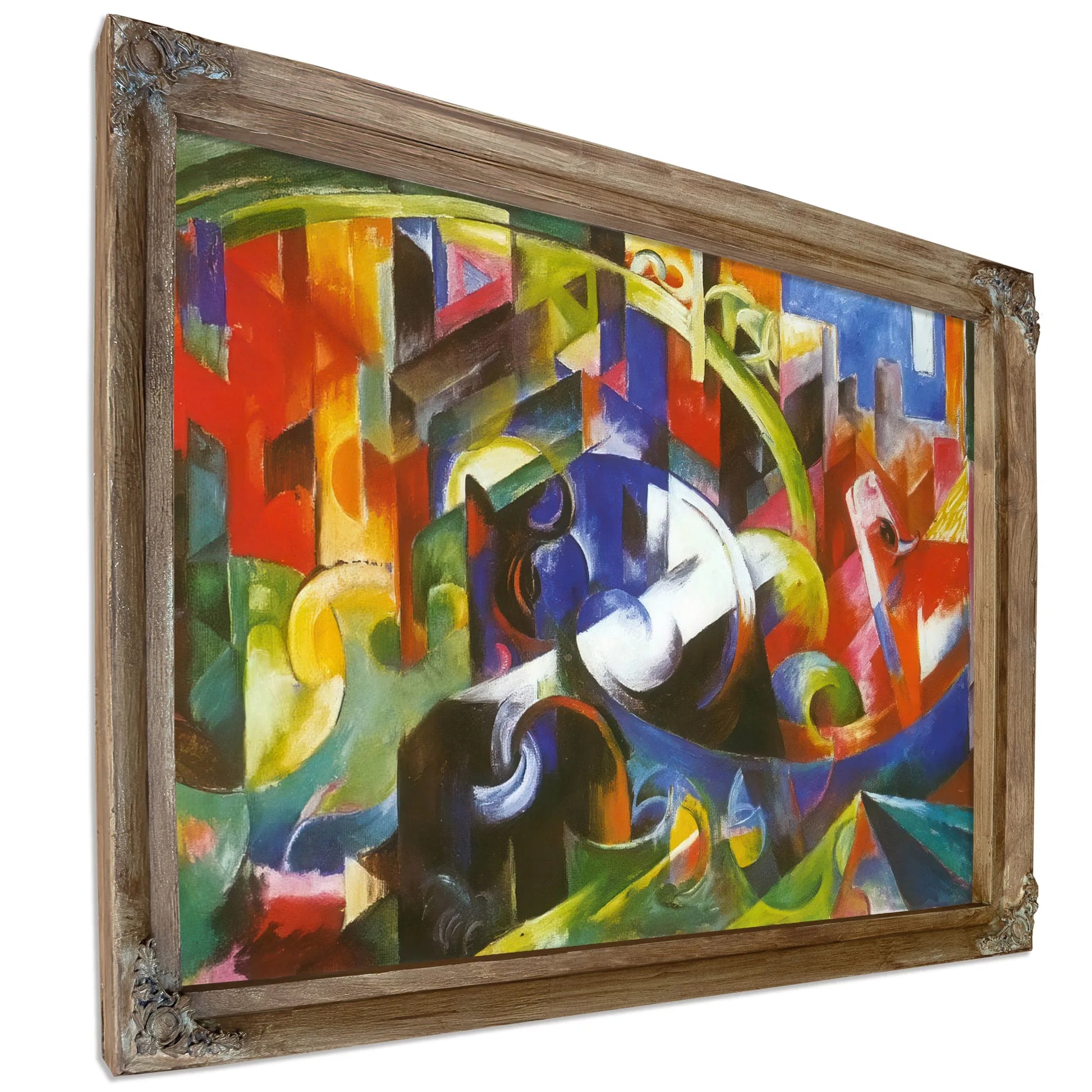 Painting With Cattle By Franz Marc Fine Art Print