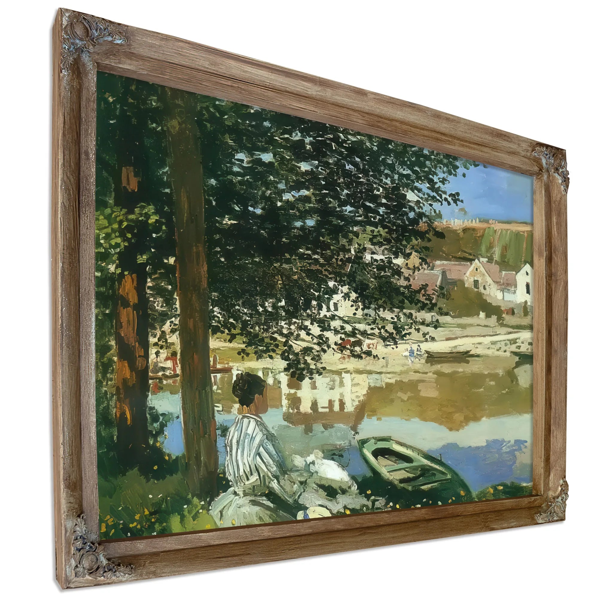 The River Bennecourt 1868 By Claude Monet Fine Art Print