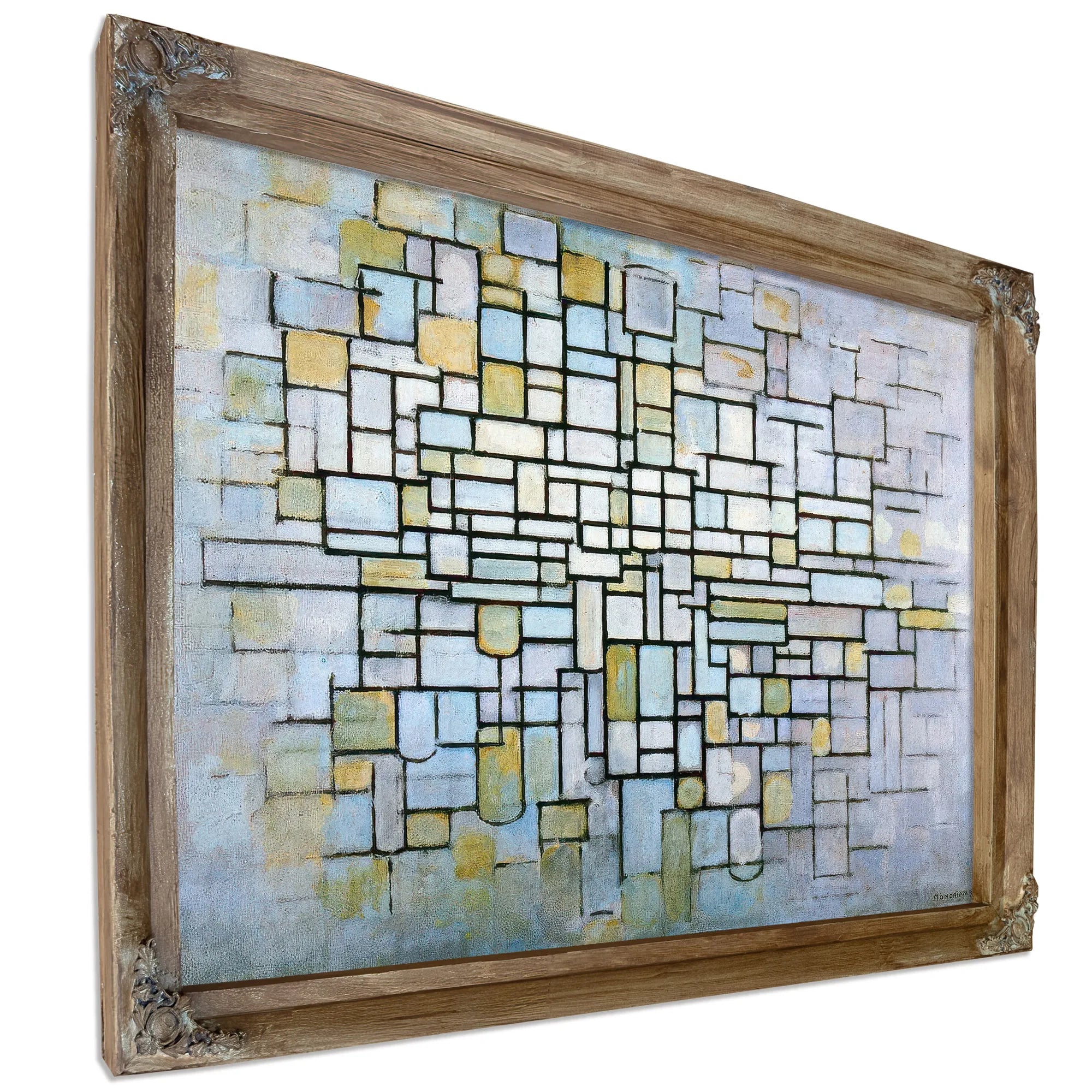 Composition In Blue Gray And Pink 1913 Oil On Canvas 880X1150Mm Kro Ller Mu Ller Museum Otterlo By Piet Mondrian Fine Art Print