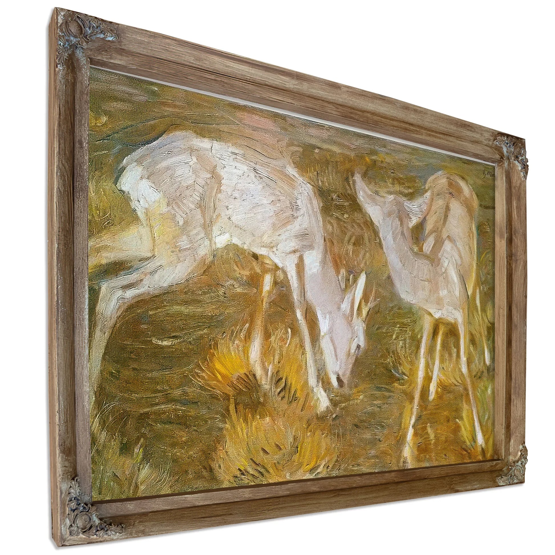 Deer At Dusk By Franz Marc Fine Art Print