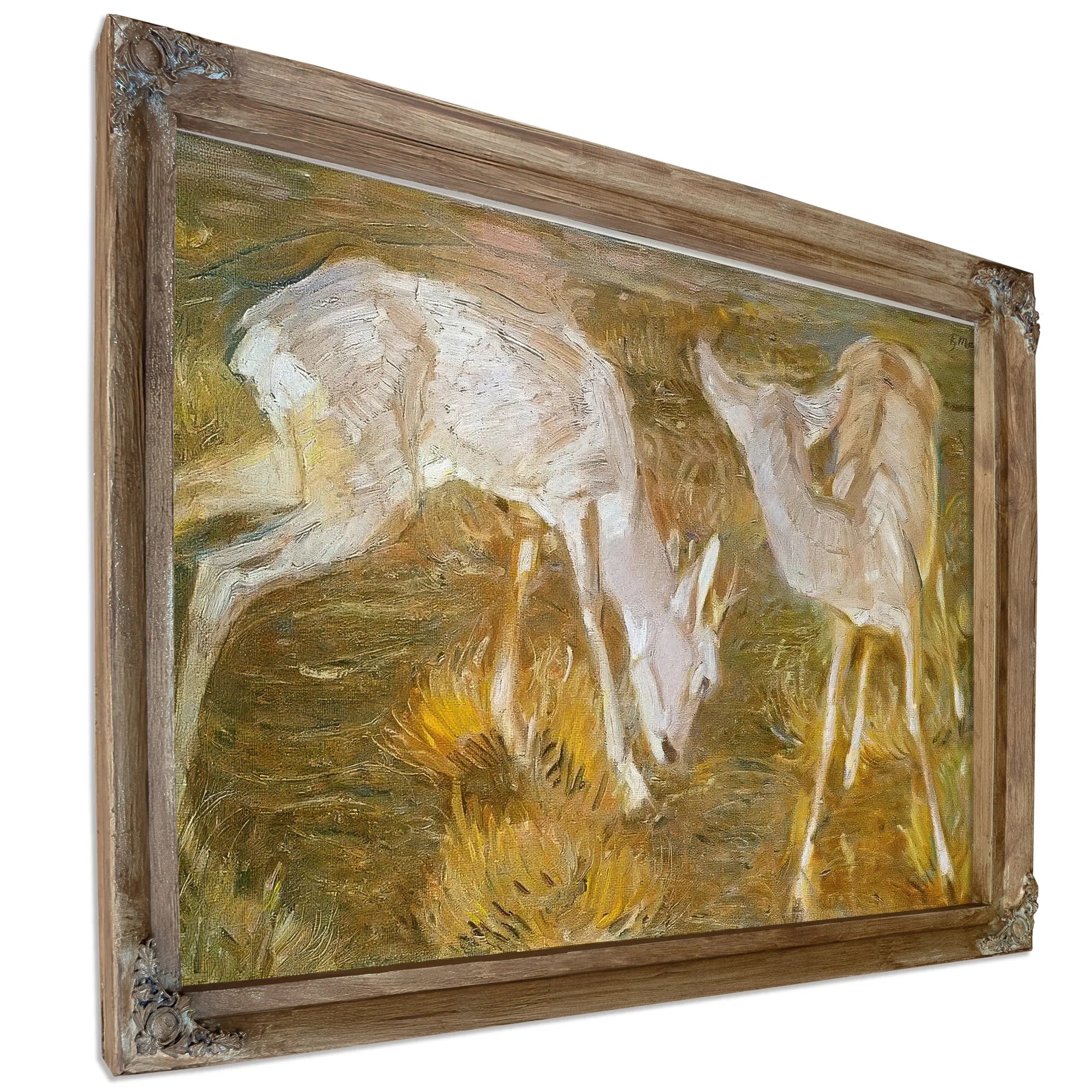 Deer At Dusk By Franz Marc Fine Art Print