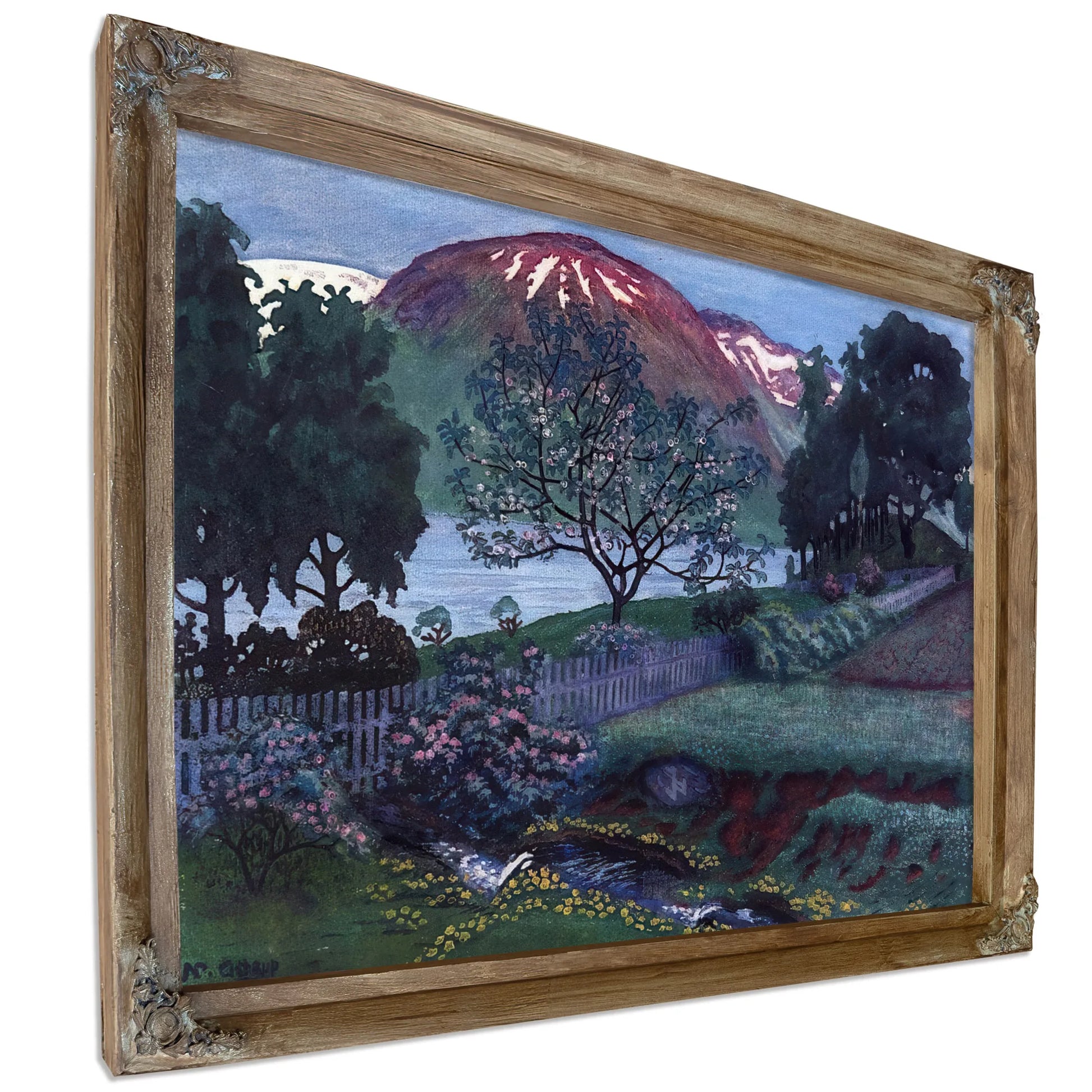 A Night In June In The Garden By Nicolai Astrup Fine Art Print