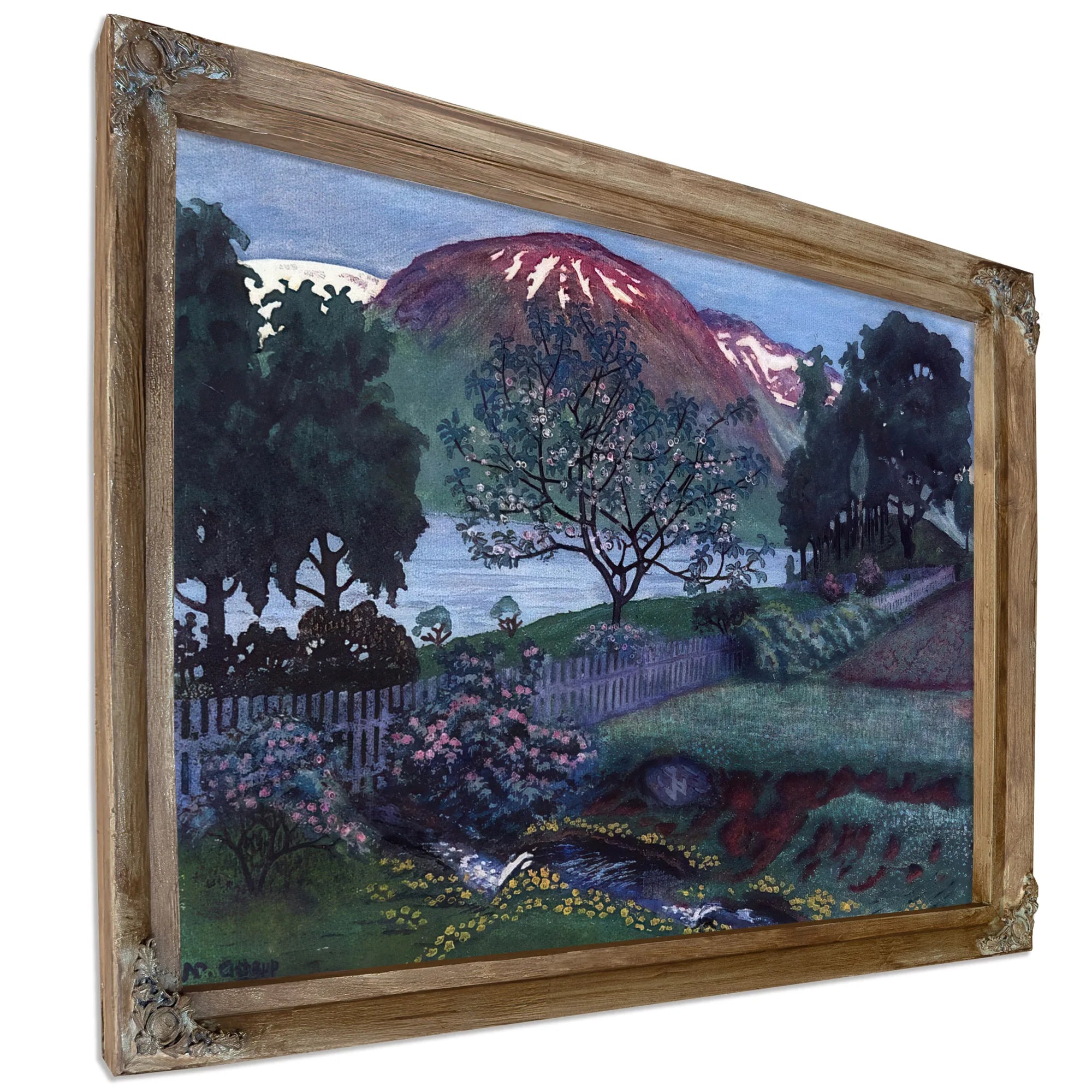 A Night In June In The Garden By Nicolai Astrup Fine Art Print