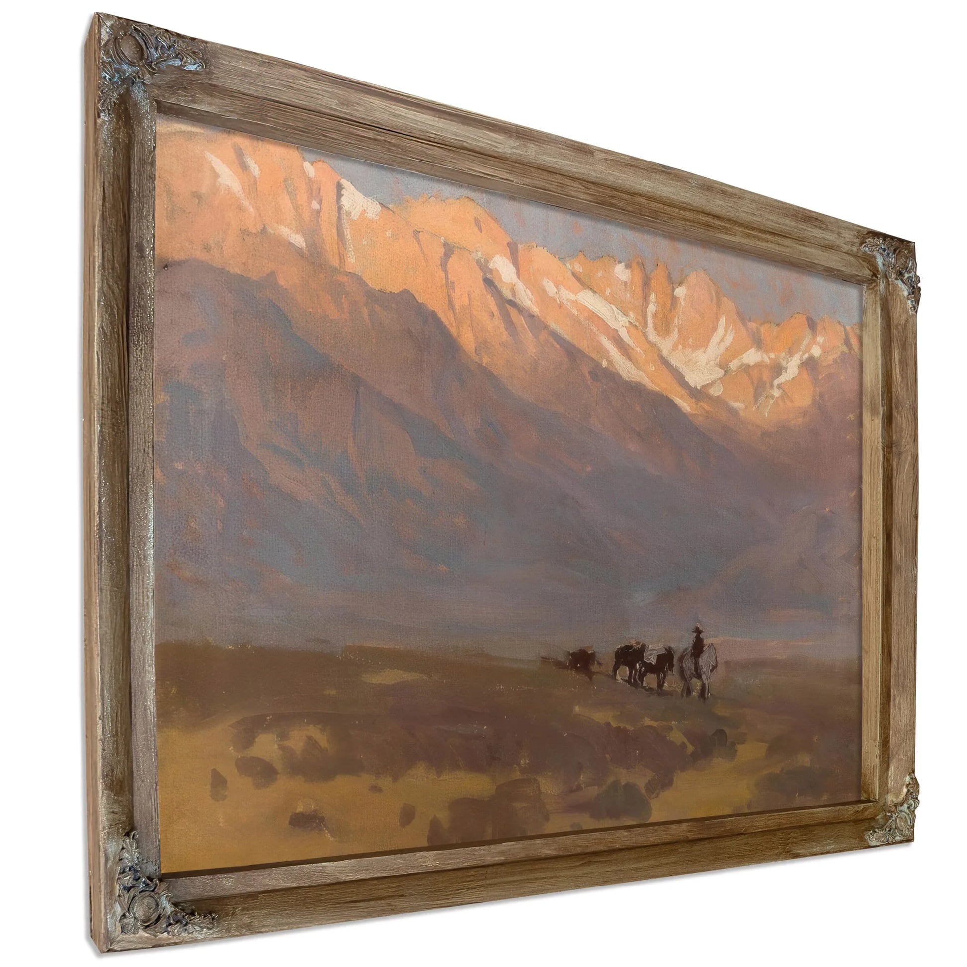 High Sierras (Rider With Pack Horses Beneath Mount Whitney), 1942 By Edgar Payne Fine Art Print
