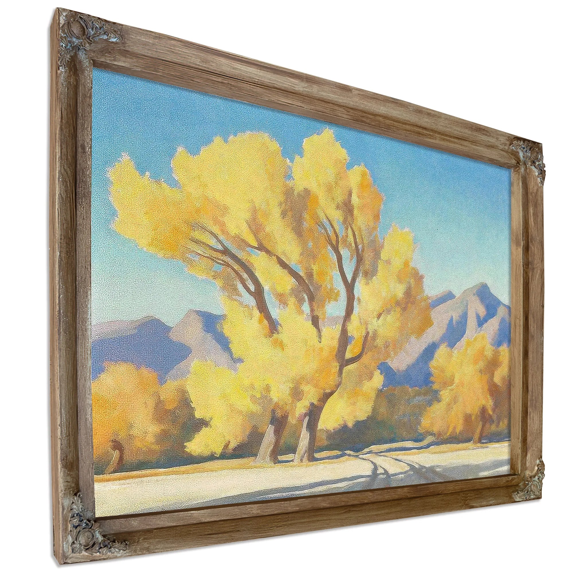 Desert Cottonwoods Arizona 1944 By Maynard Dixon Fine Art Print