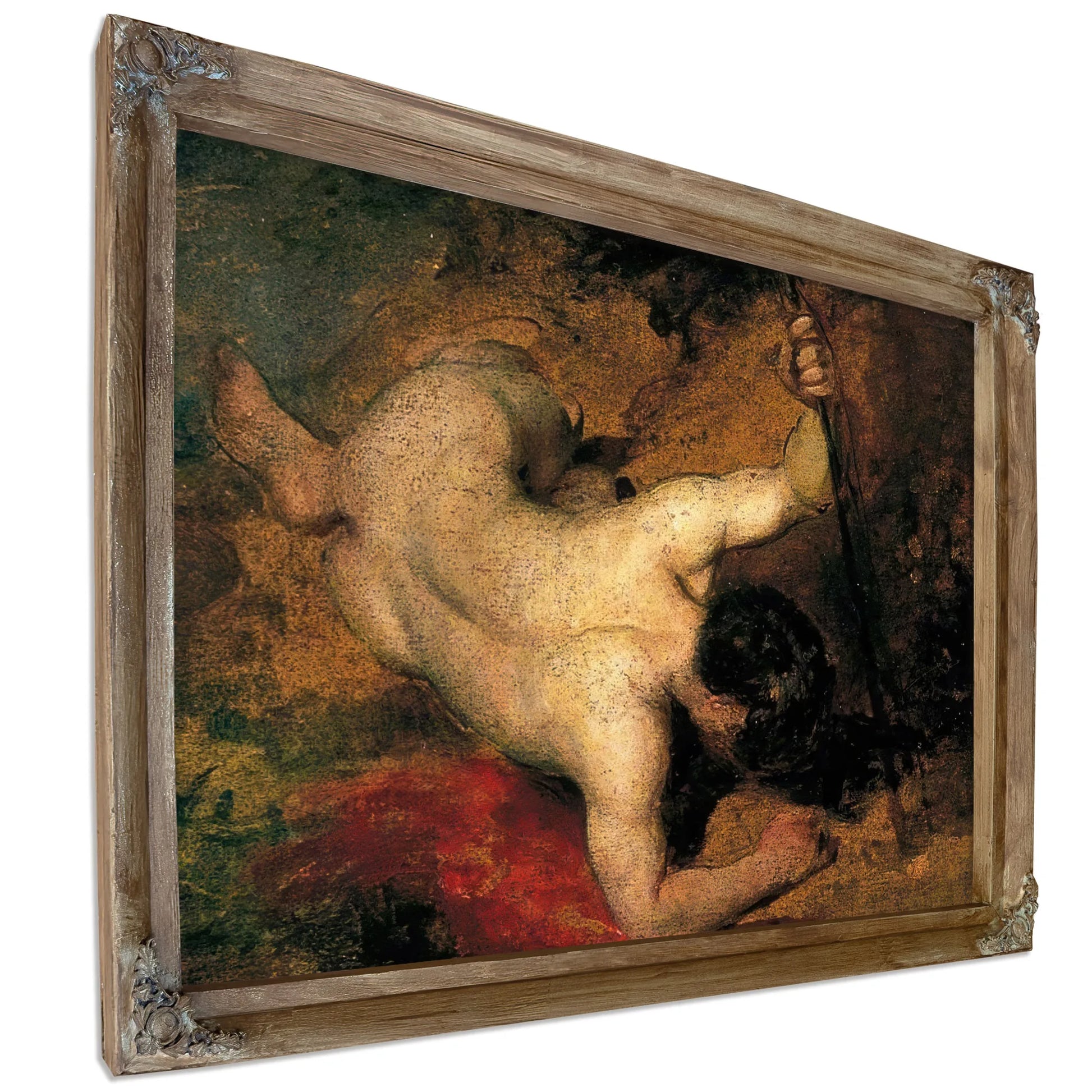 Reclining Male Nude With Spear By William Etty Fine Art Print