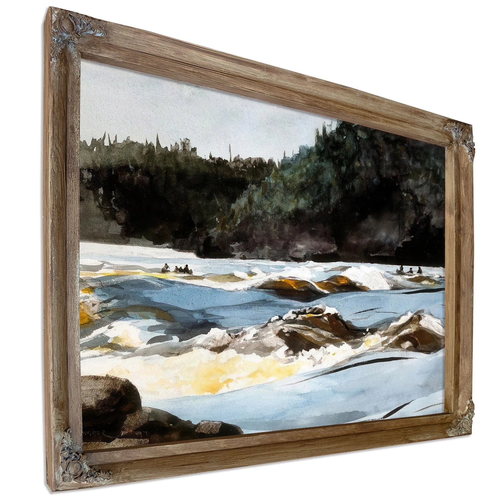 Saguenay River Lower Rapids By Winslow Homer Fine Art Print
