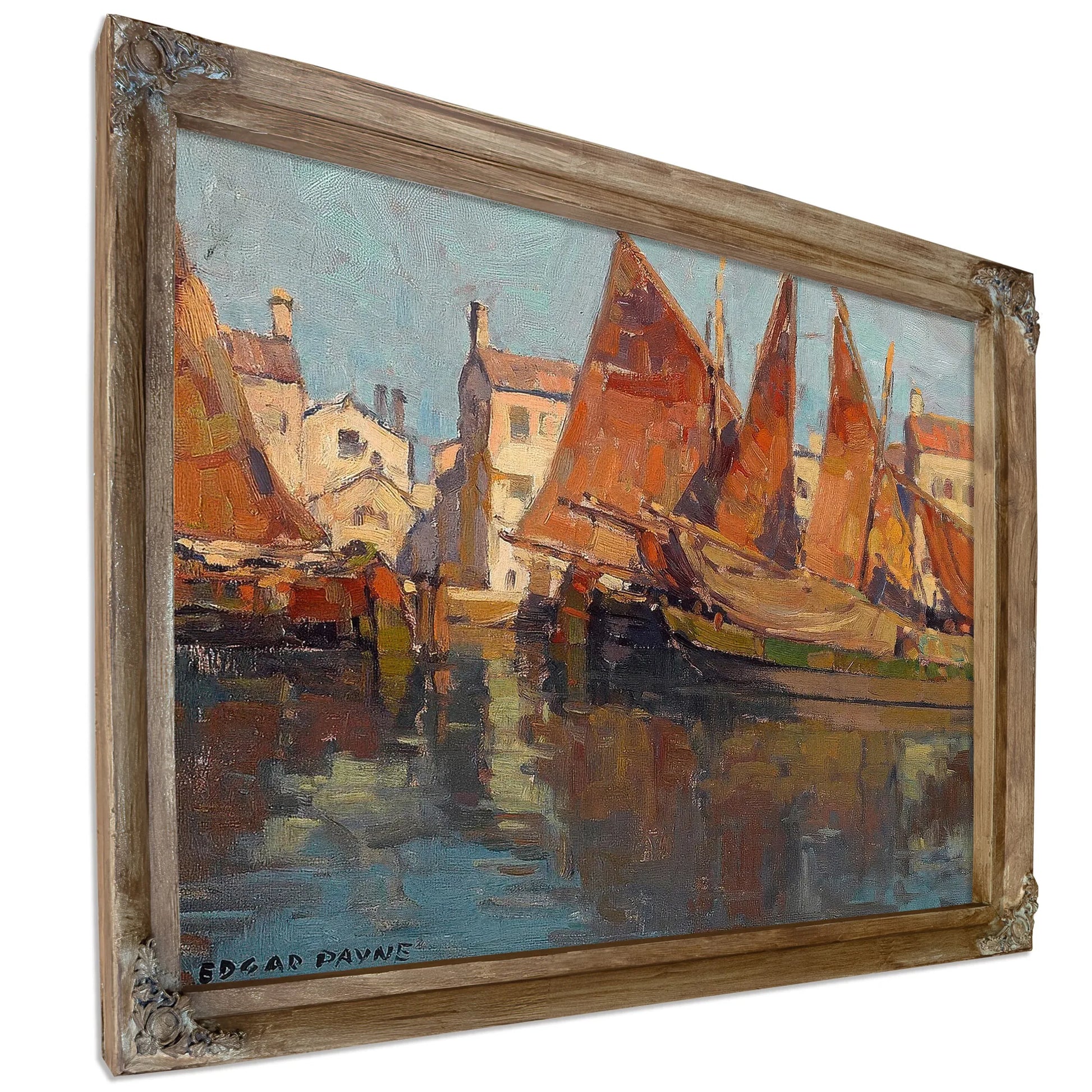 Boats At Chioggia By Edgar Payne Fine Art Print