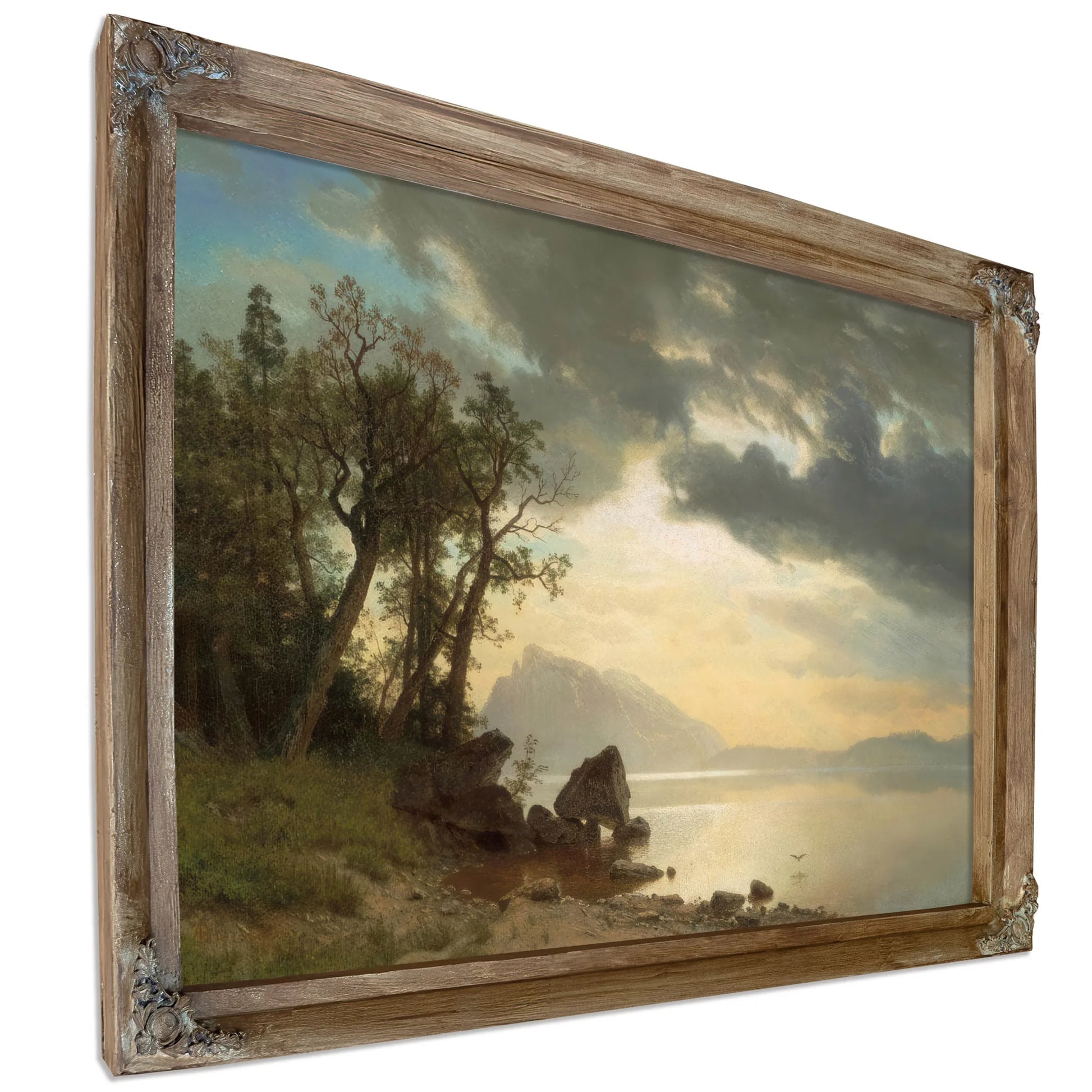 Lake Tahoe California By Albert Bierstadt Fine Art Print