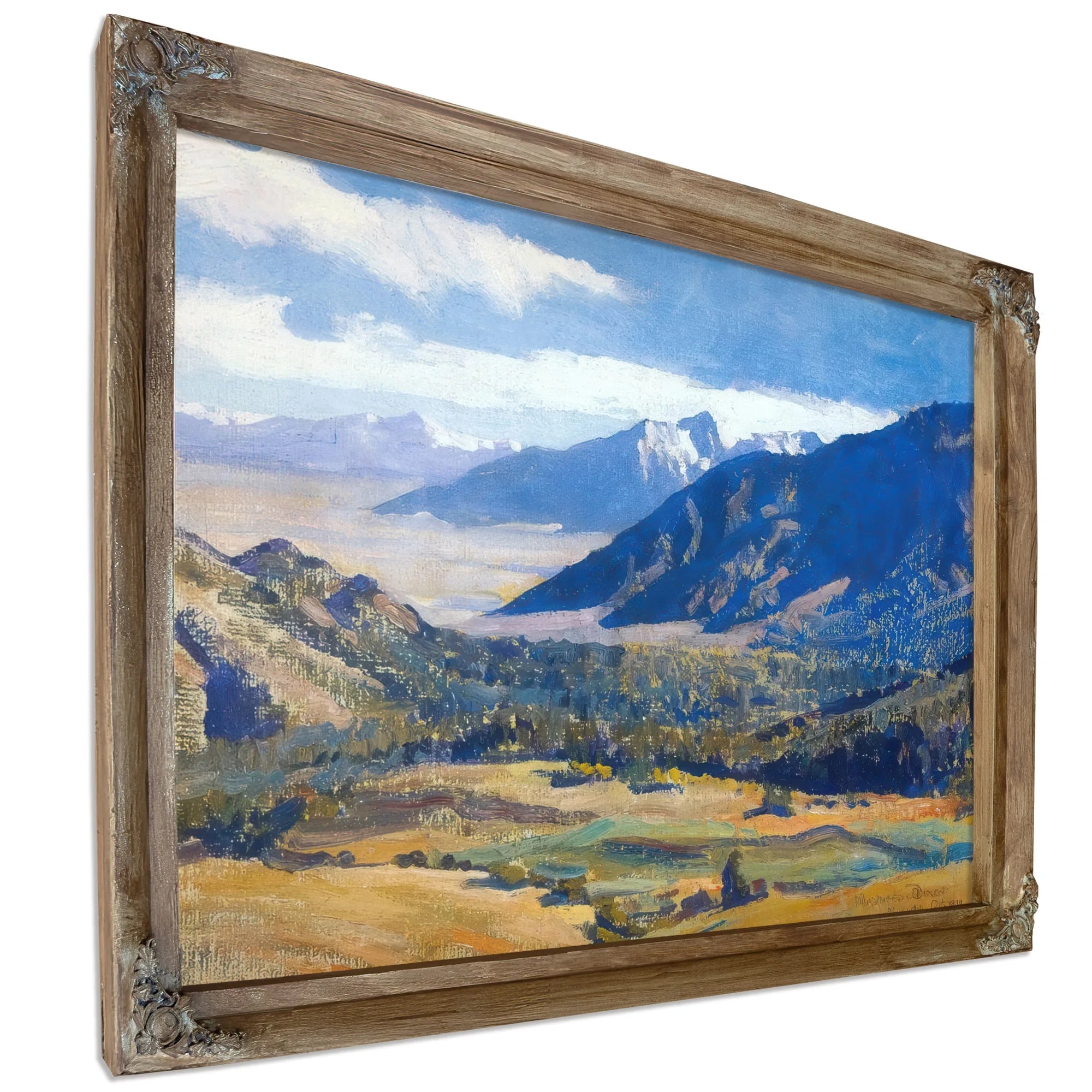 Sierra Nevada From The Desert By Maynard Dixon Fine Art Print