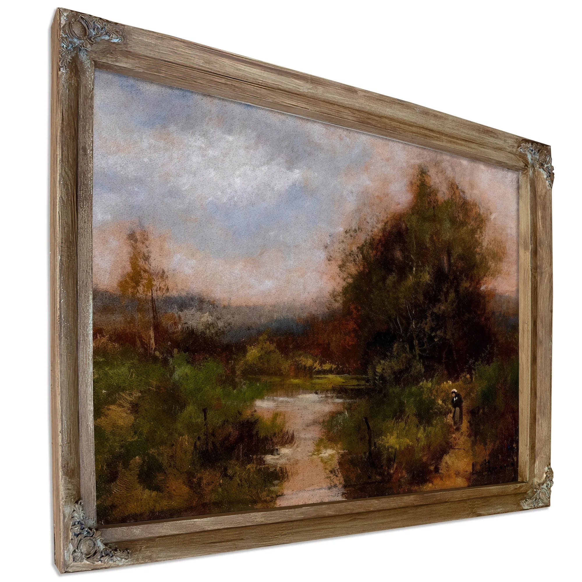 Pair Of Landscapes 2 By Eugene Galien Laloue Fine Art Print