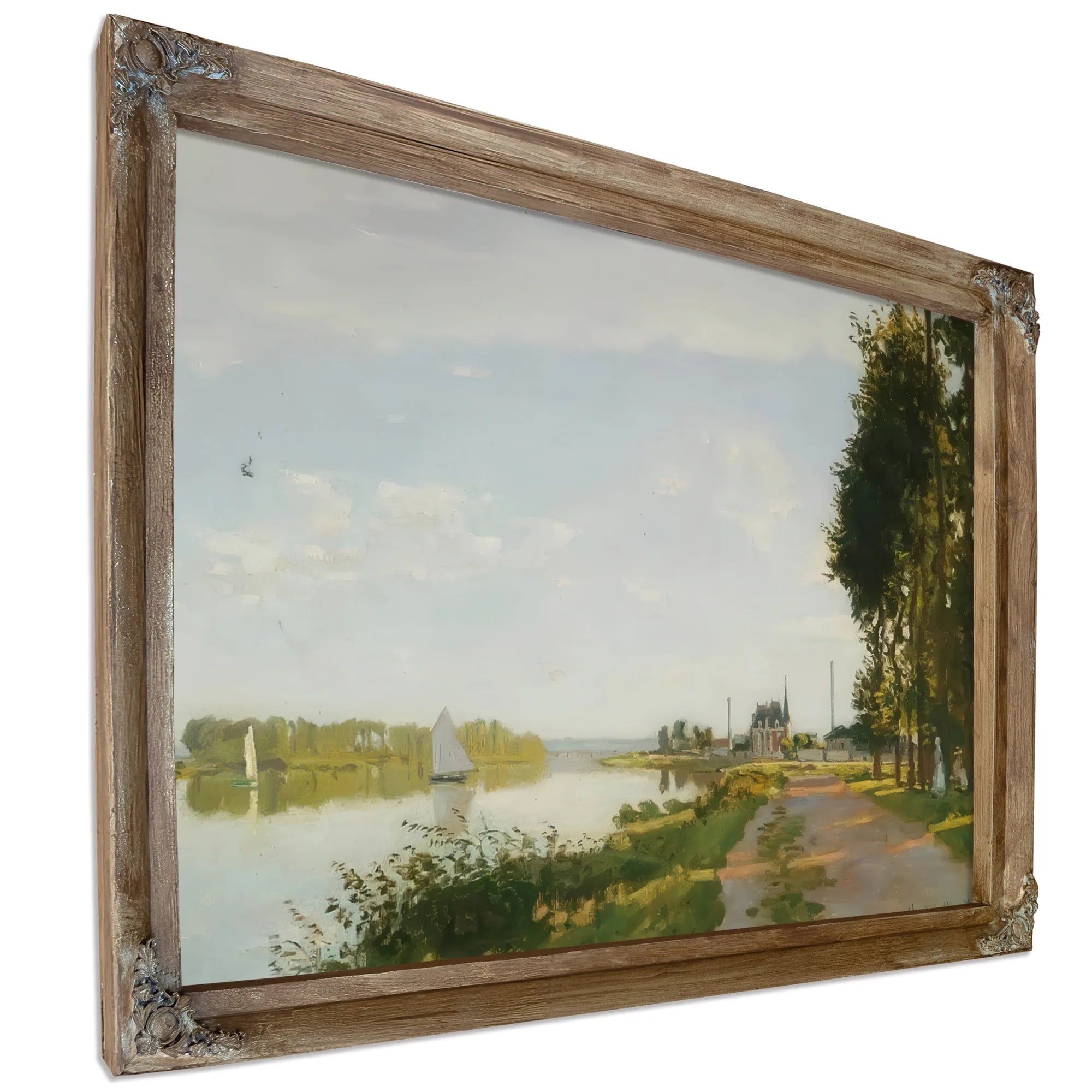 Riverside Path At Argenteuil By Claude Monet Fine Art Print
