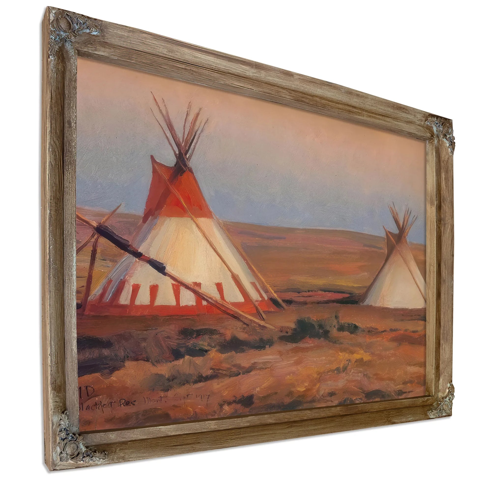 Evening On The Blackfeet Reservation By Maynard Dixon Fine Art Print