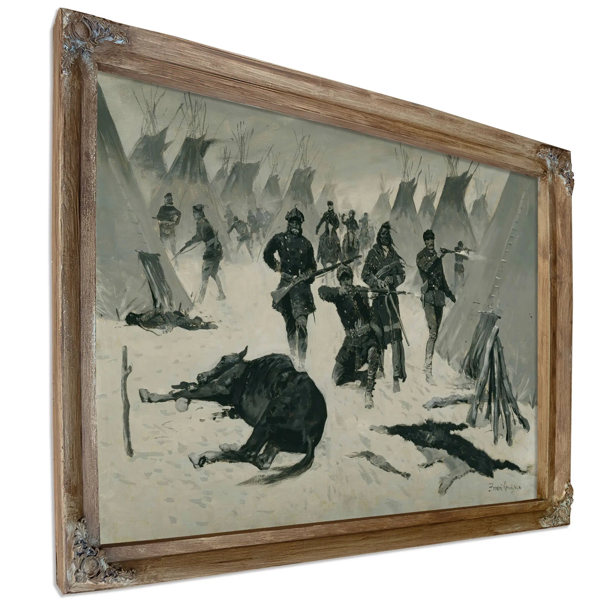 The Defeat Of Crazy Horse  by Frederic Remington